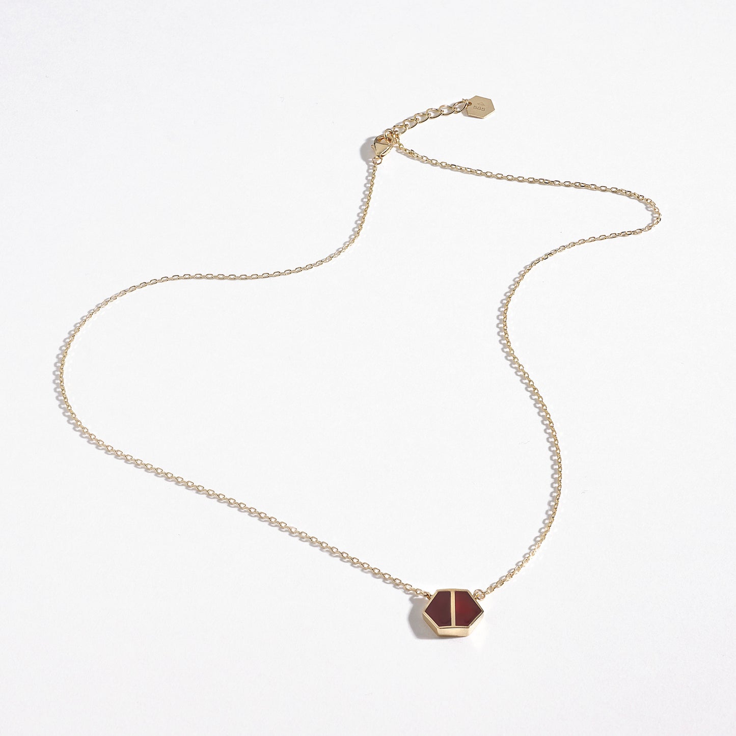 VOID Filled By You Necklace, Small, Carnelian