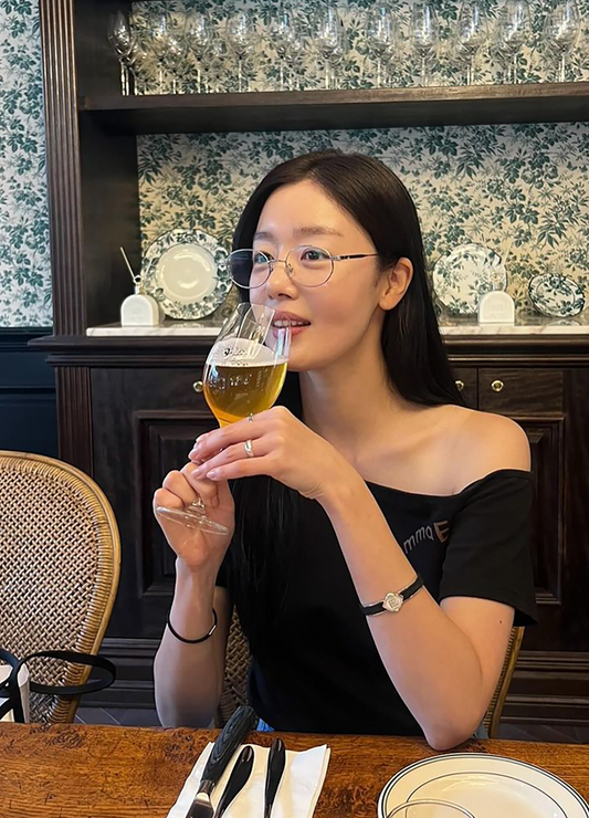 한선화님 with Twined Leather Bracelet