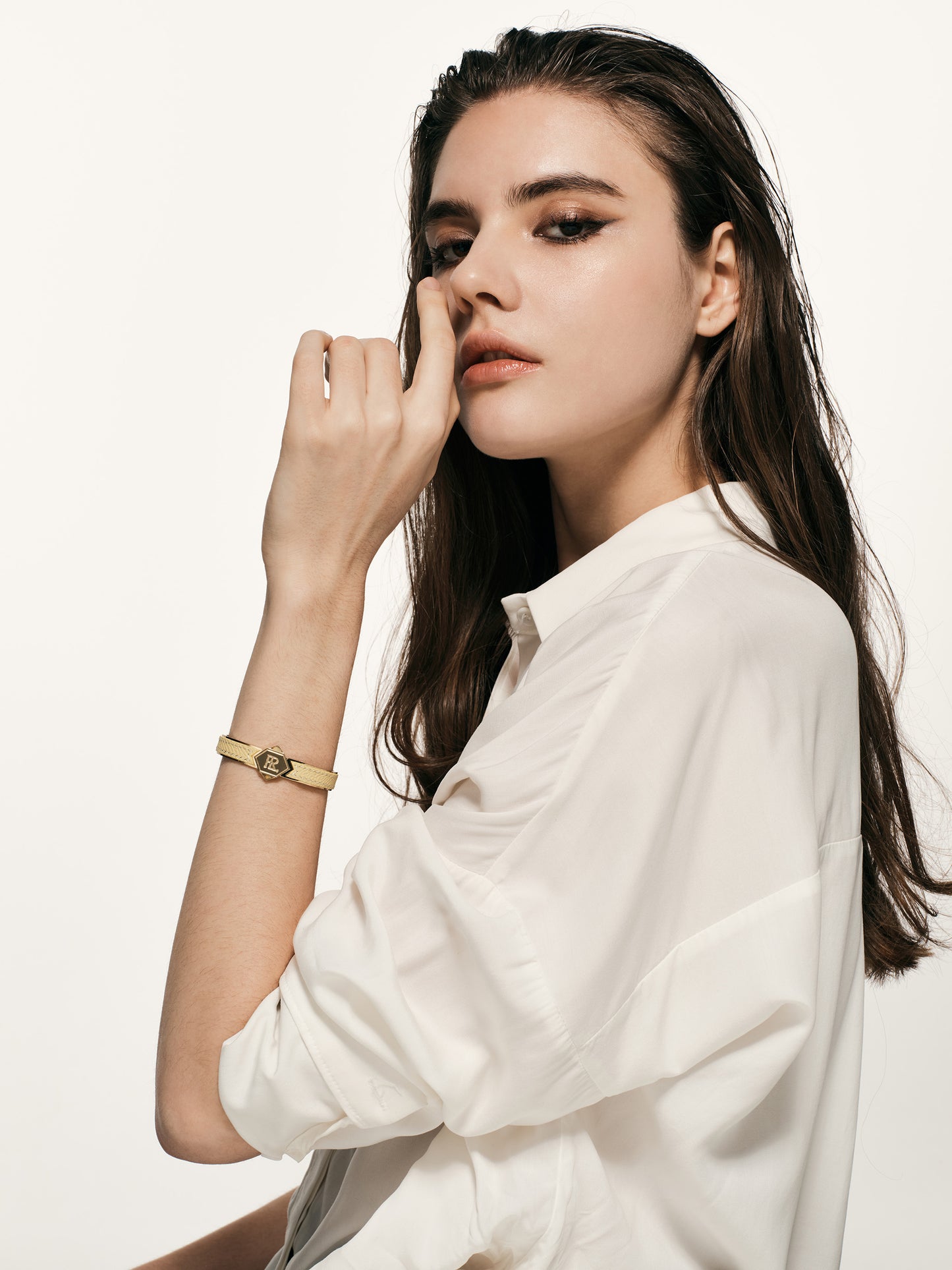 Twined Leather Bracelet, Small, Lemon, Yellow Jasper