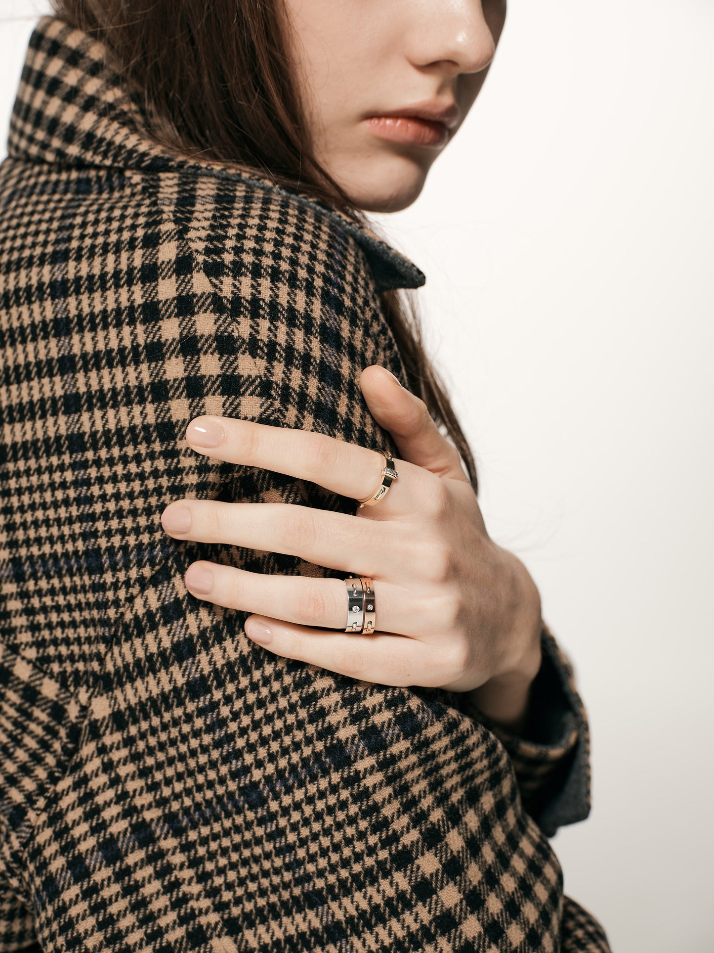 Twined Ring, 7.0, Diamond Band