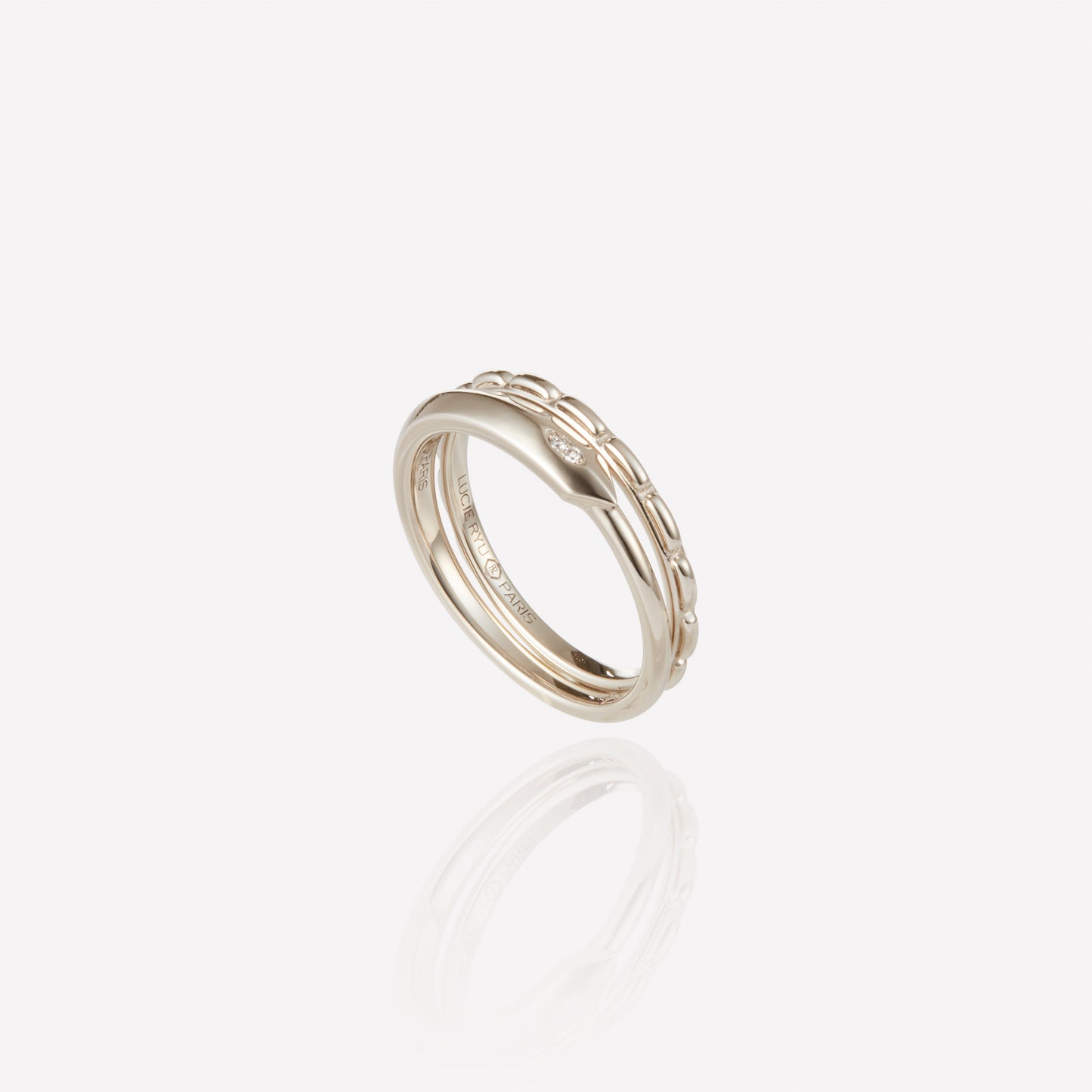 Twined Needle 3.0 Ring, Diamonds