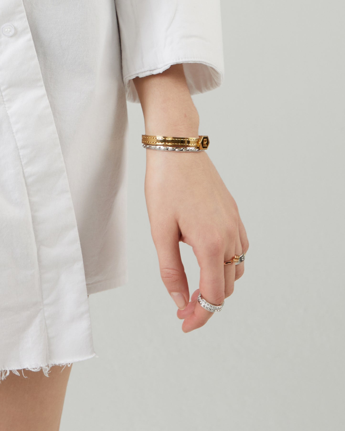 Twined Stitch Bracelet, Saddle Stitch