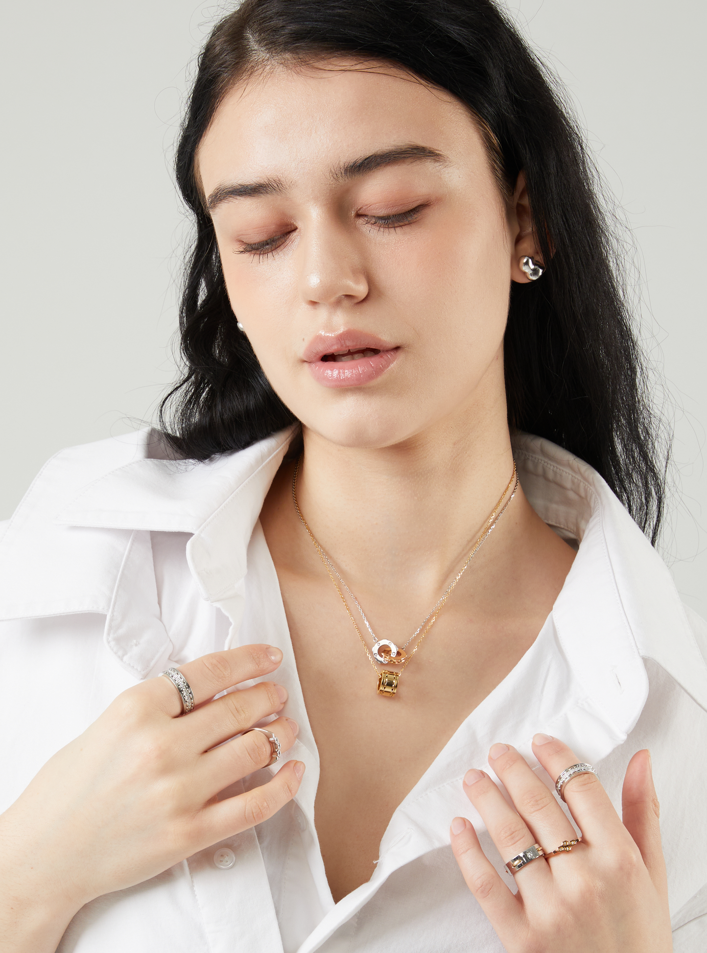 Baroque Pearl Earrings, Wide