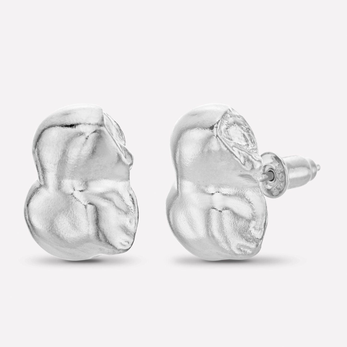 Baroque Pearl Earrings, Wide