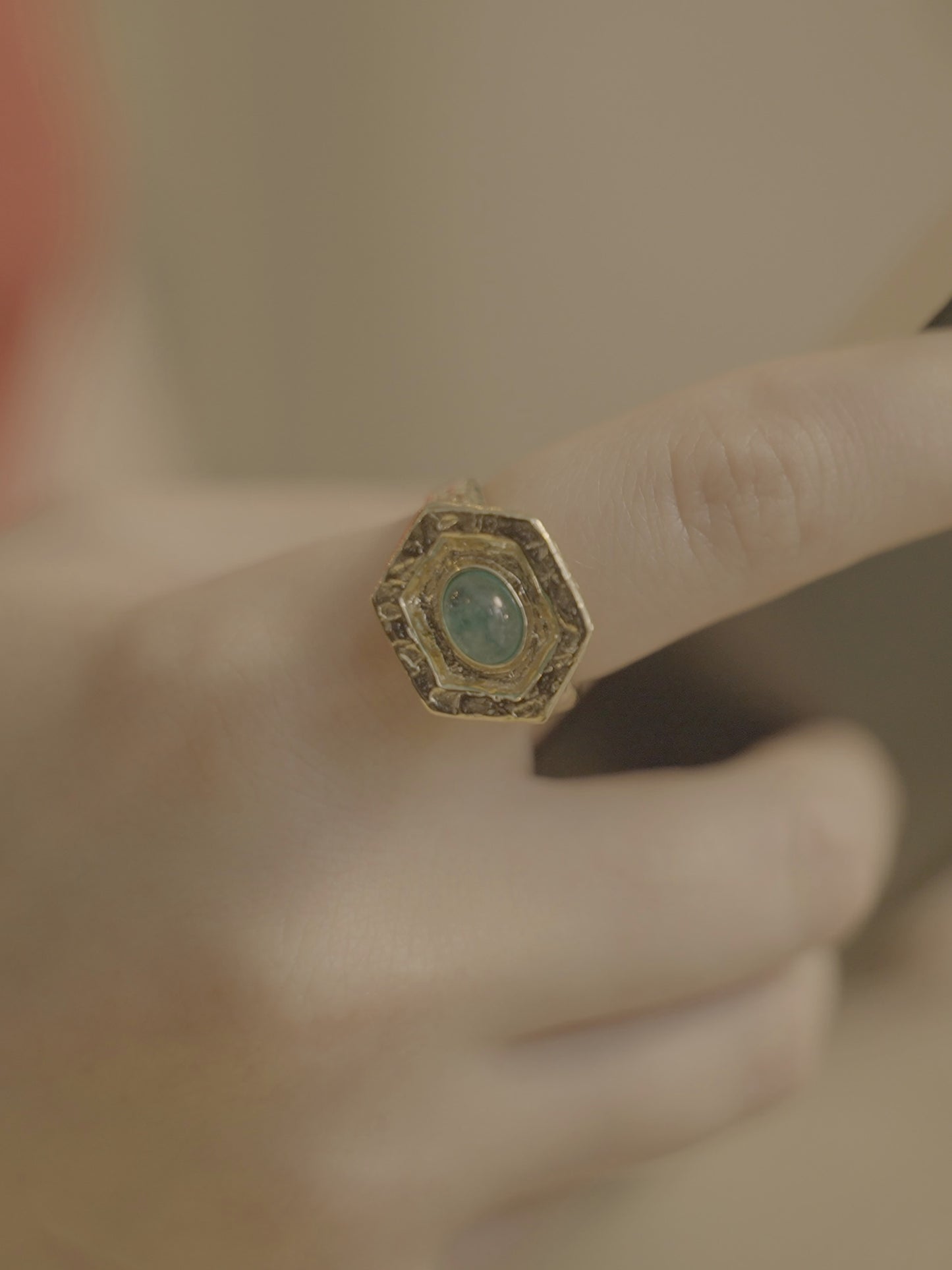 HEX Series Ring, Artifact, Emerald