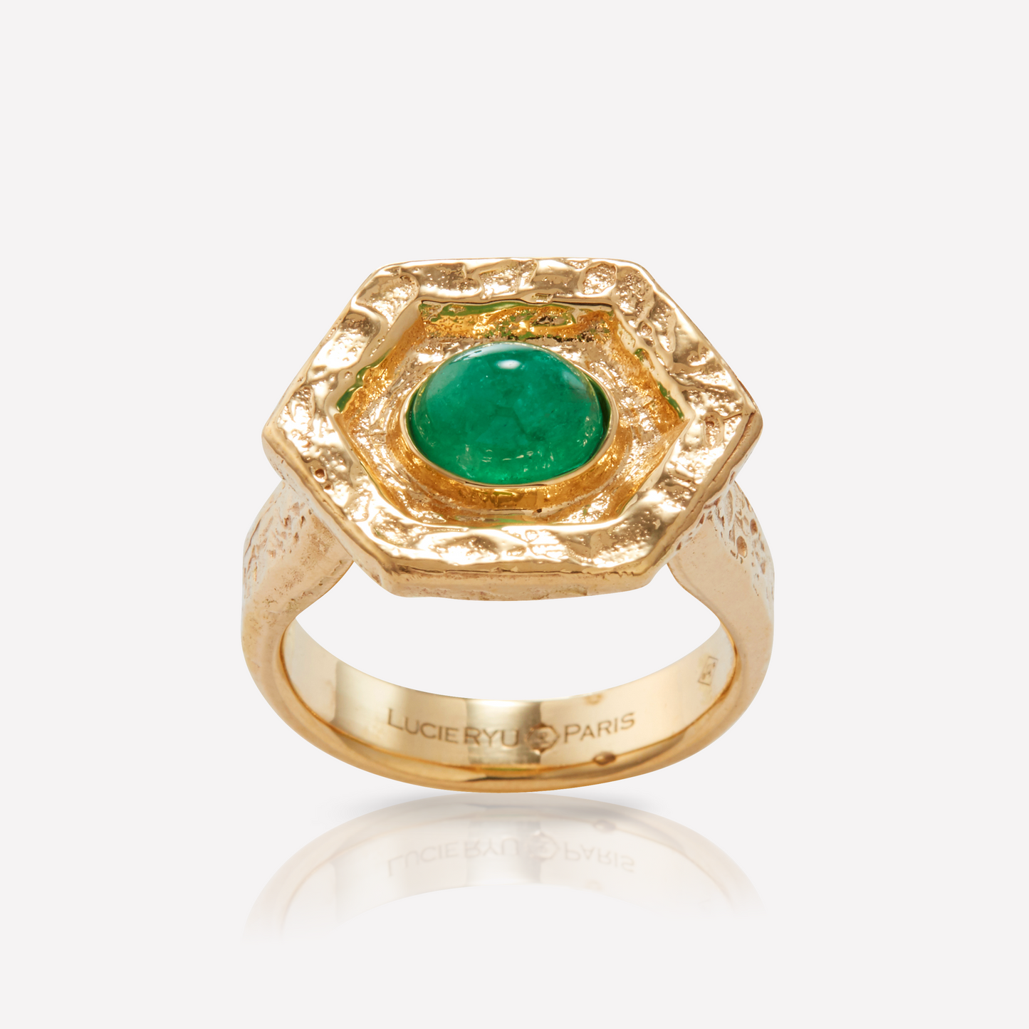 HEX Series Ring, Artifact, Emerald