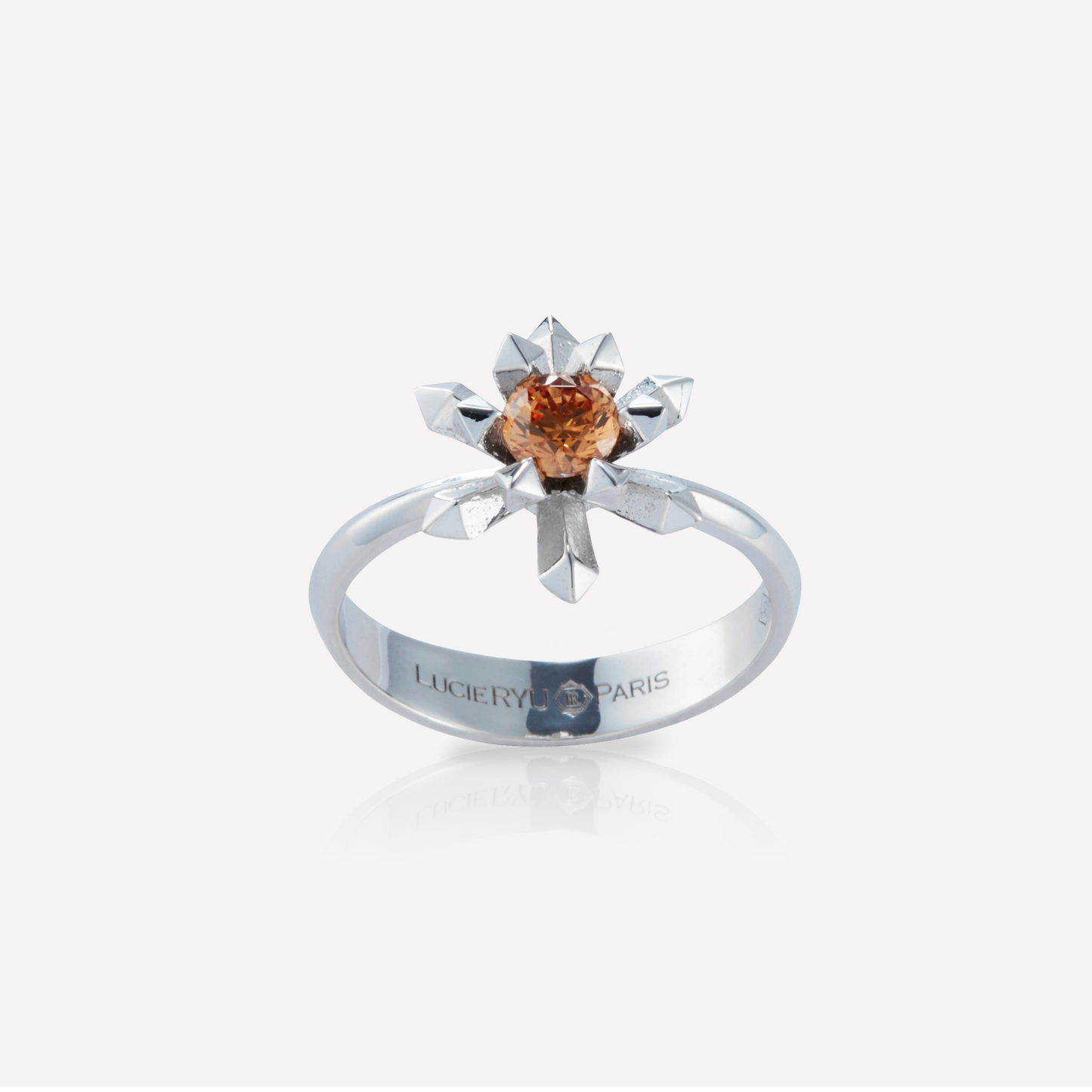 Le Quartz Ring, Large, Zirconia