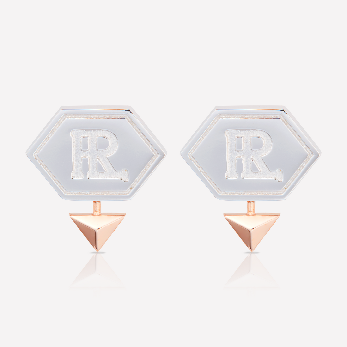 HEX Series Earrings, 2 tones, Pink