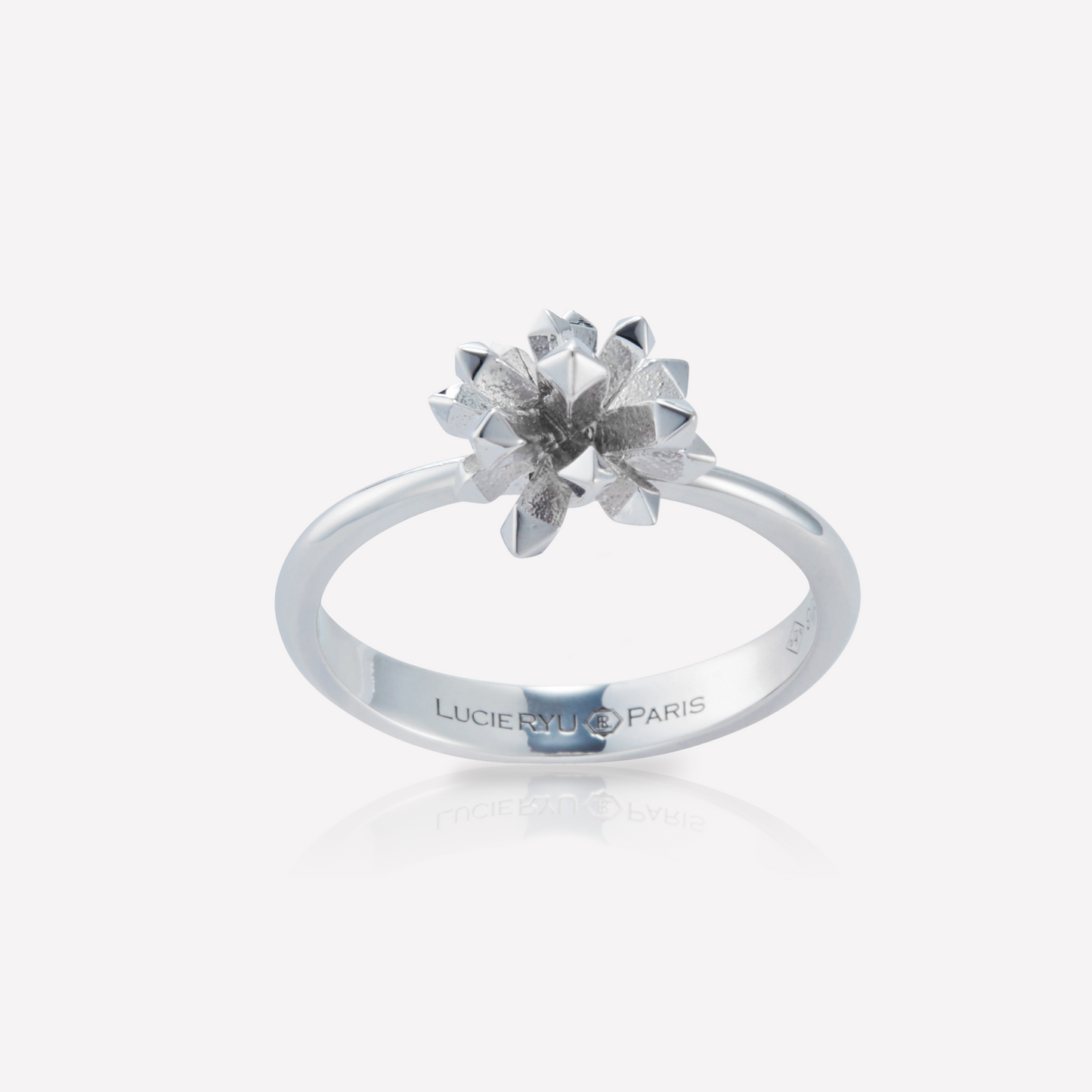 Le Quartz Ring, Large, Gold, Asymmetric