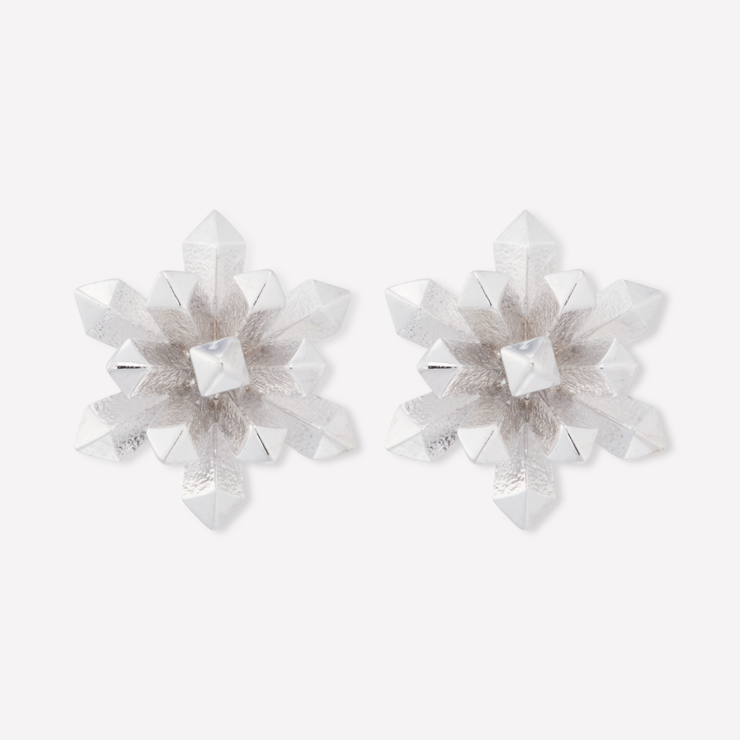 Le Quartz Earrings, Small & Large, Platinum