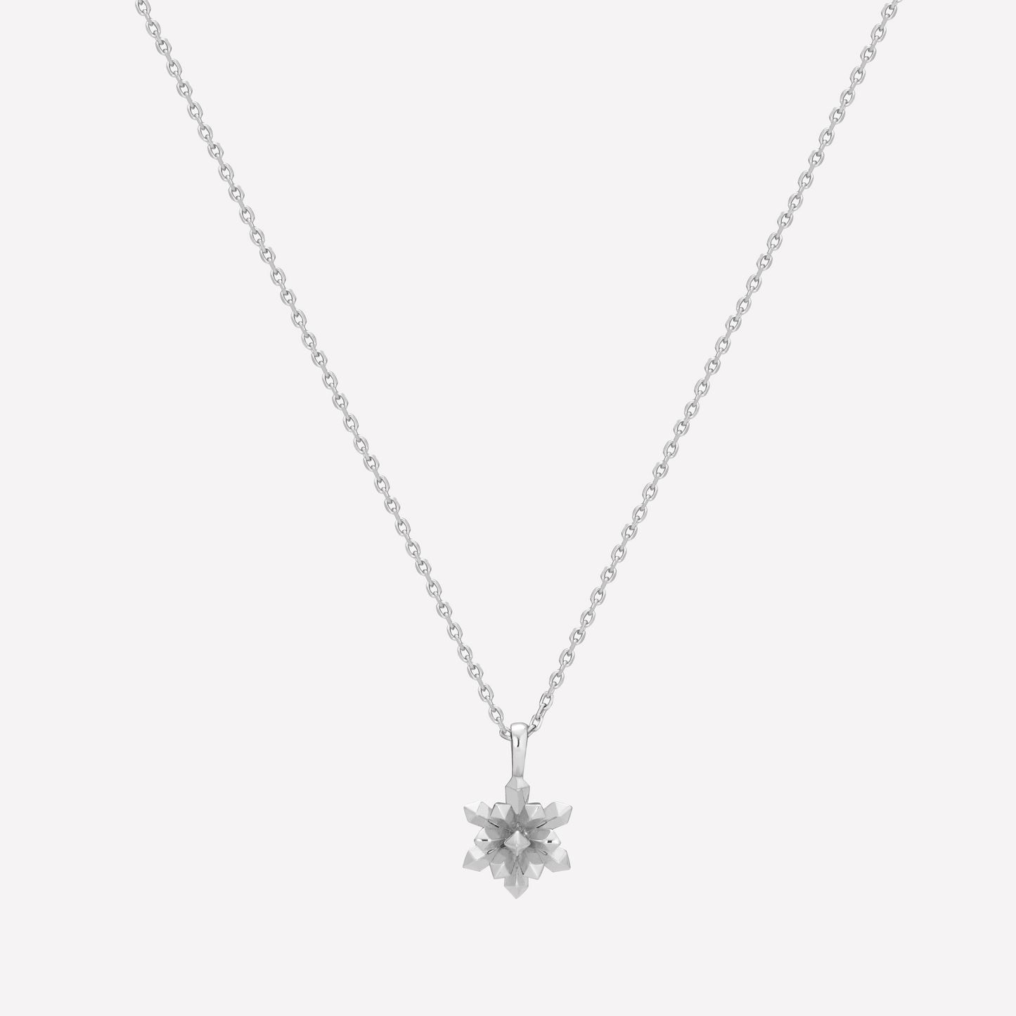 Le Quartz Necklace, Large, Platinum