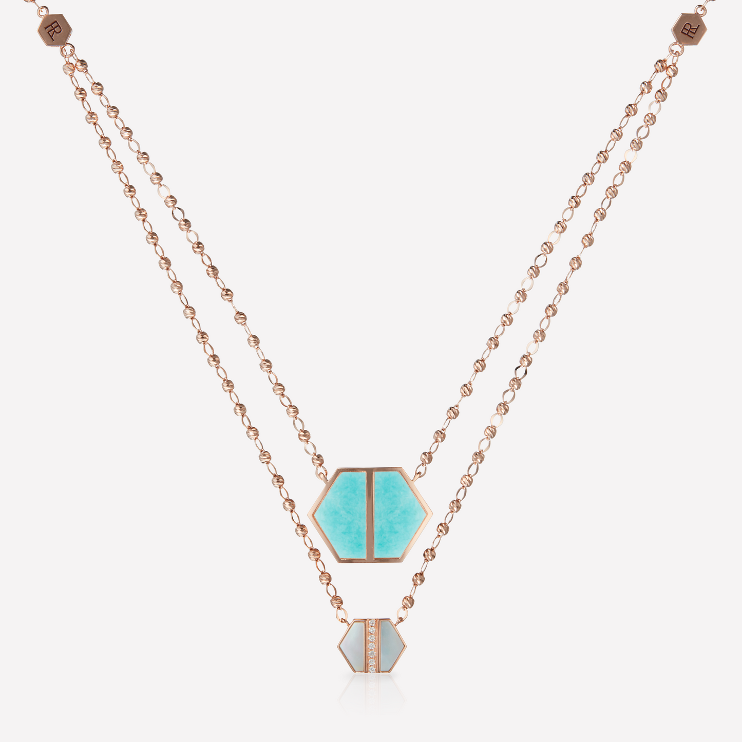 VOID Filled By You Necklace, Large, Amazonite, Diamond S