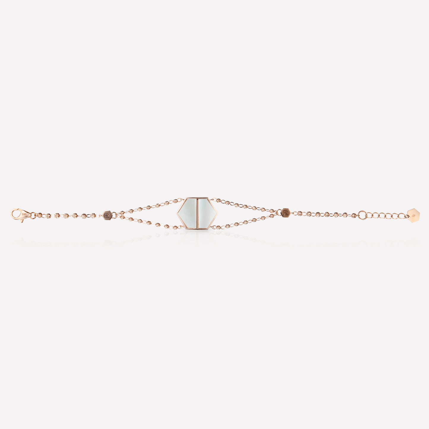 VOID Filled By You Bracelet, Large, White Nacre