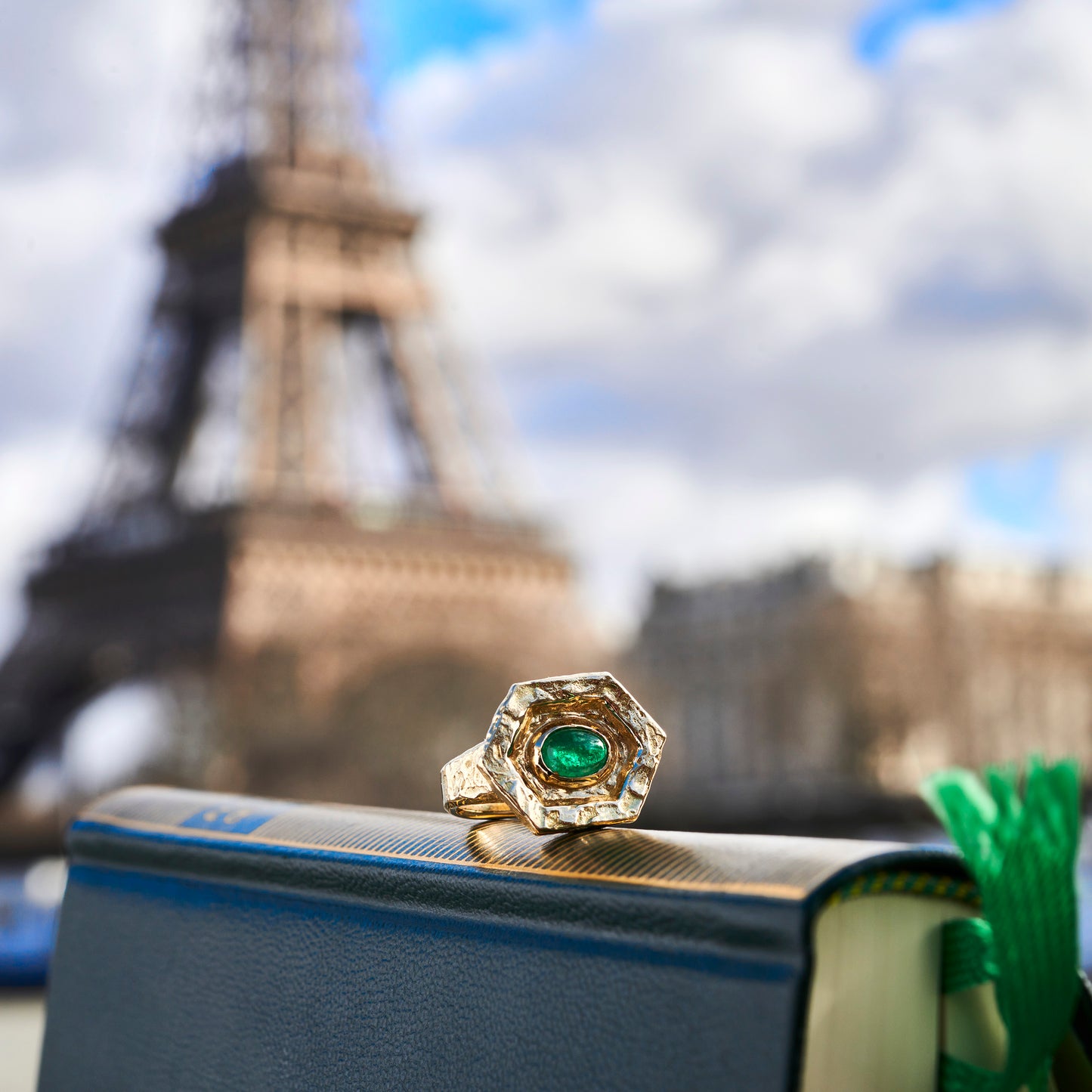 HEX Series Ring, Artifact, Emerald