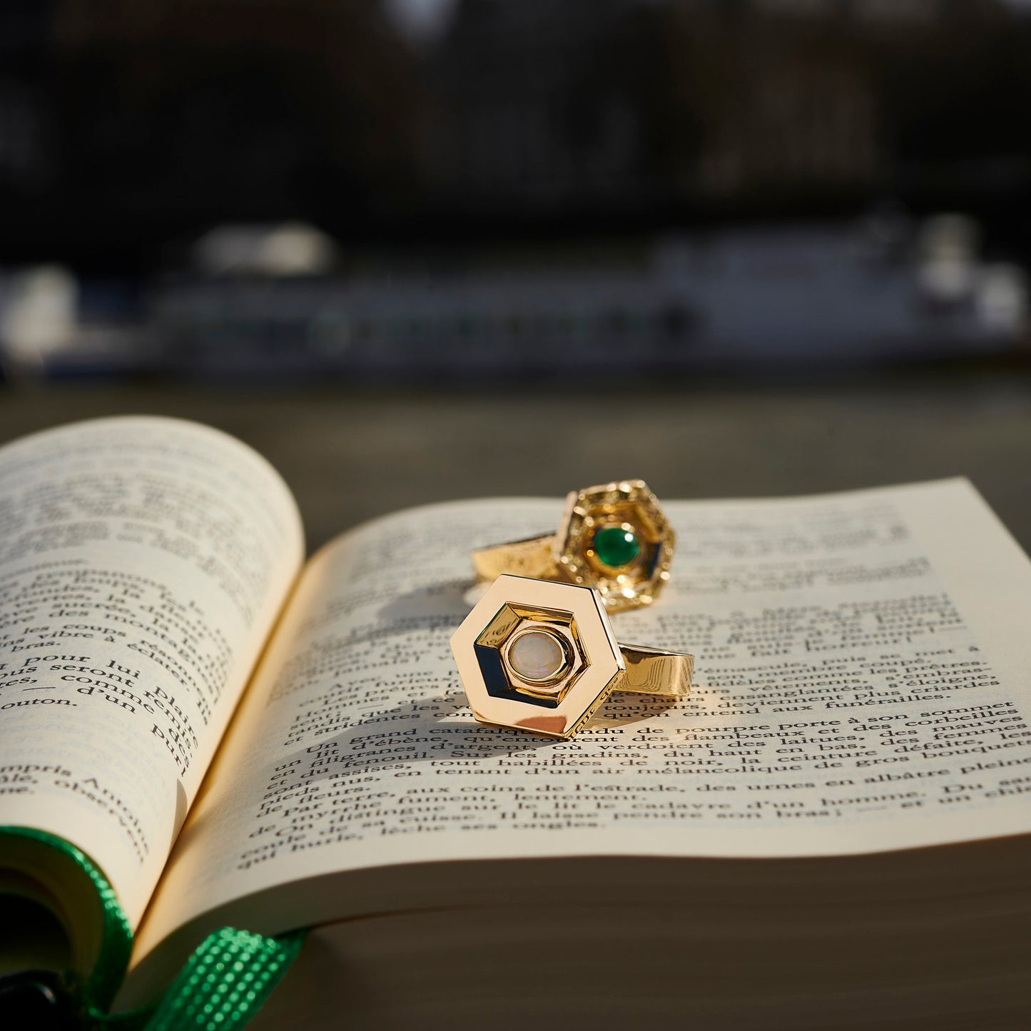 HEX Series Ring, Artifact, Opal