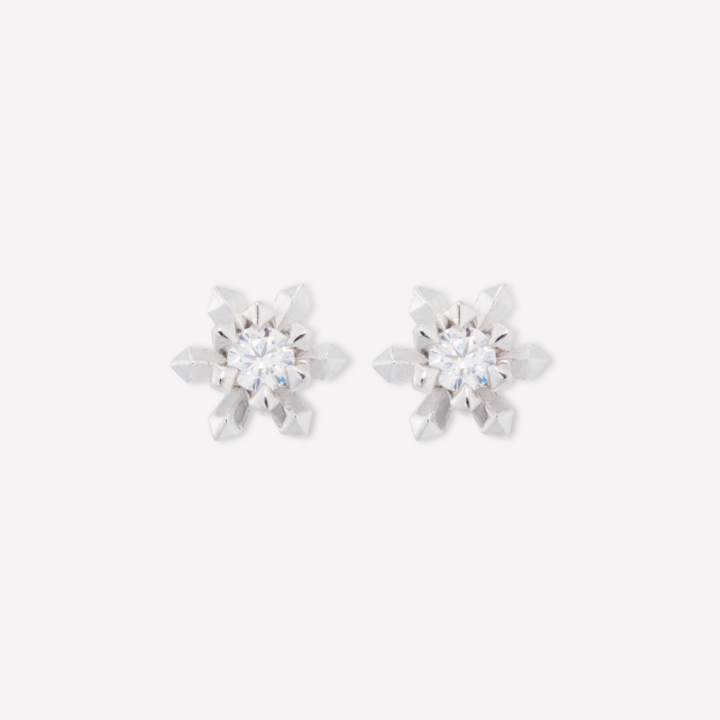 Le Quartz Earrings, Small, Gold, Diamond