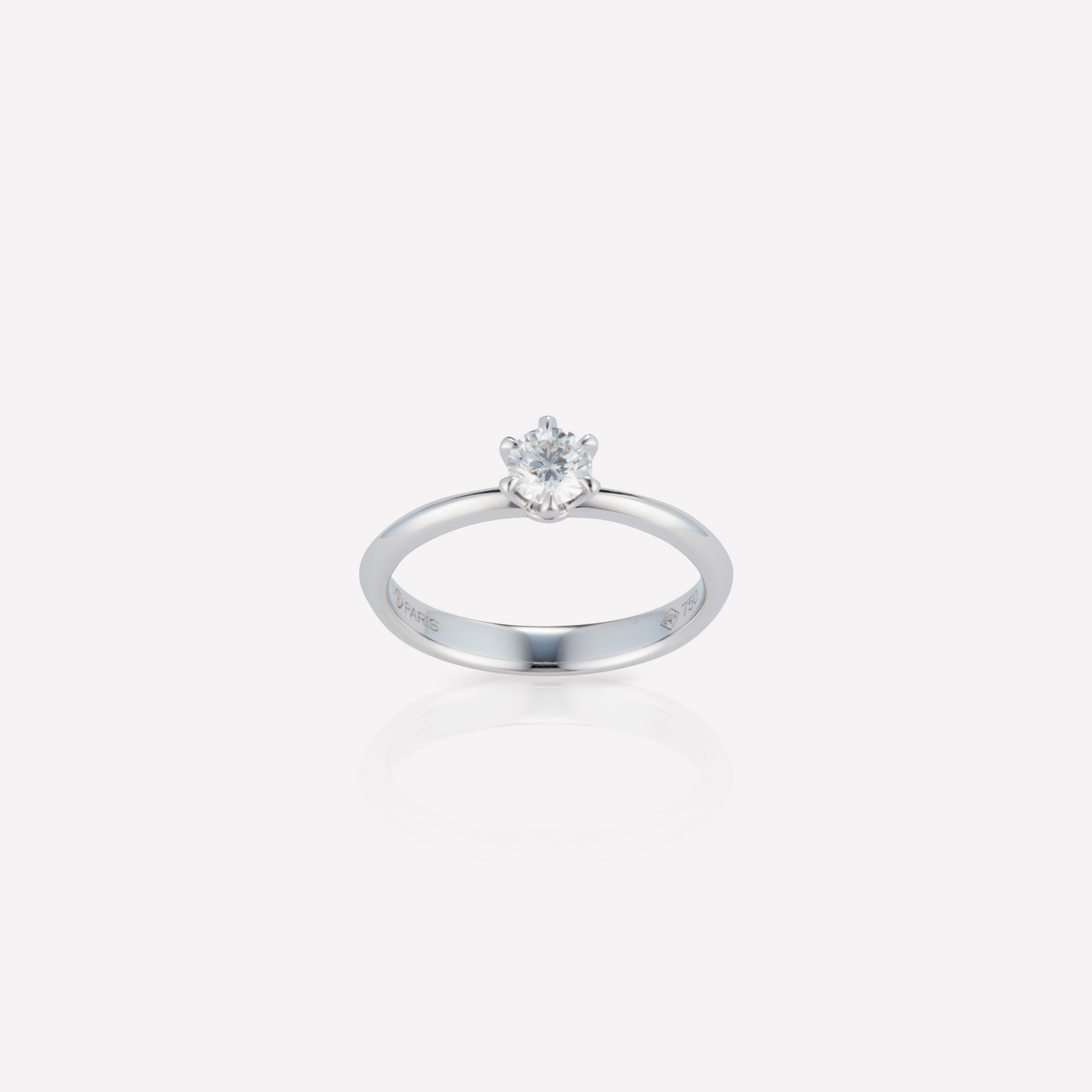 Alliance Solitaire Ring, Platinum