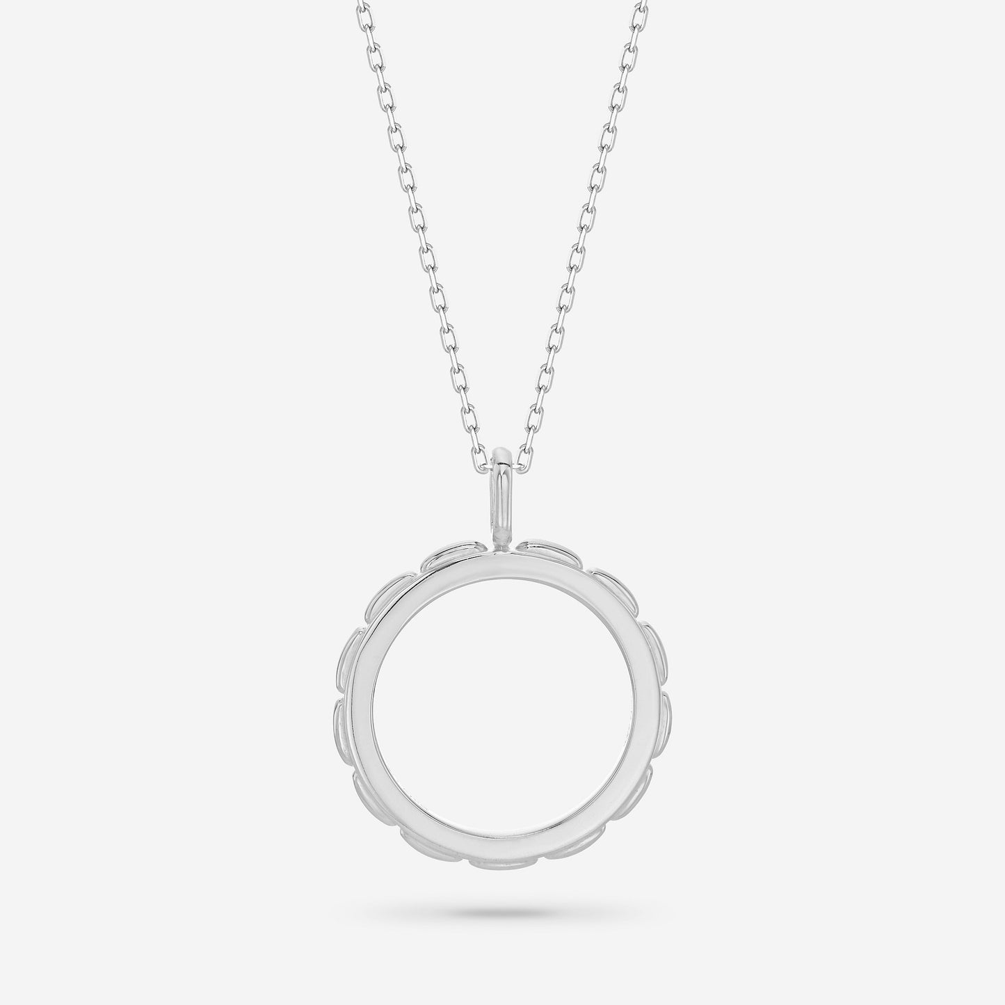 Twined Stitch Necklace, Side