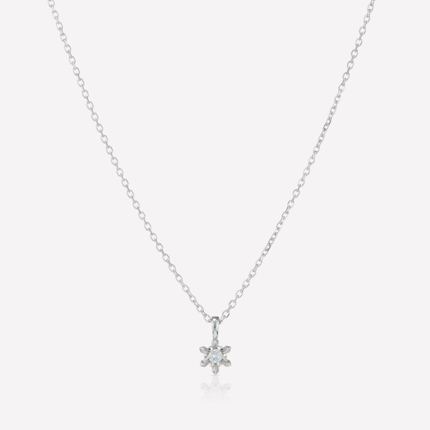 Le Quartz Necklace, Small, Zirconia