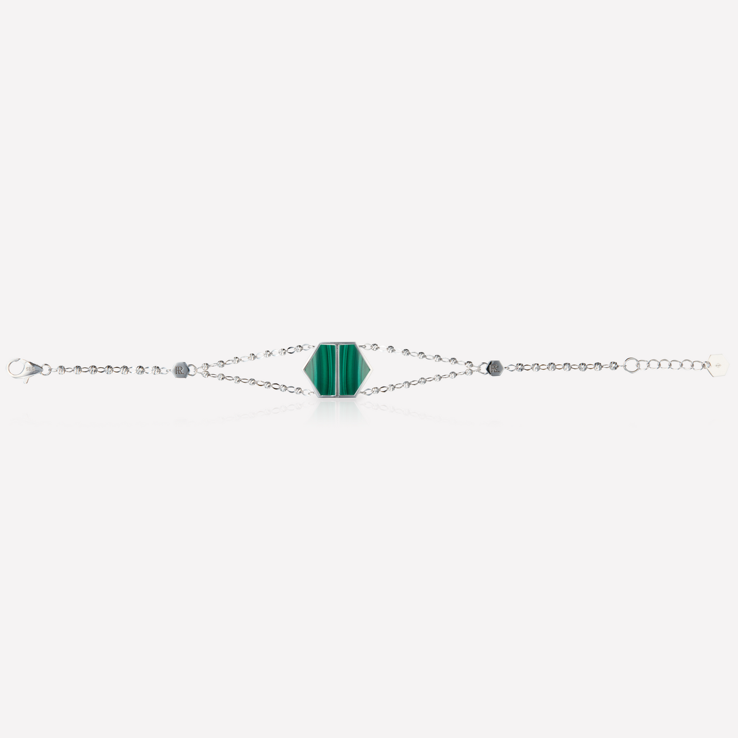 VOID Filled By You Bracelet, Large, Malachite