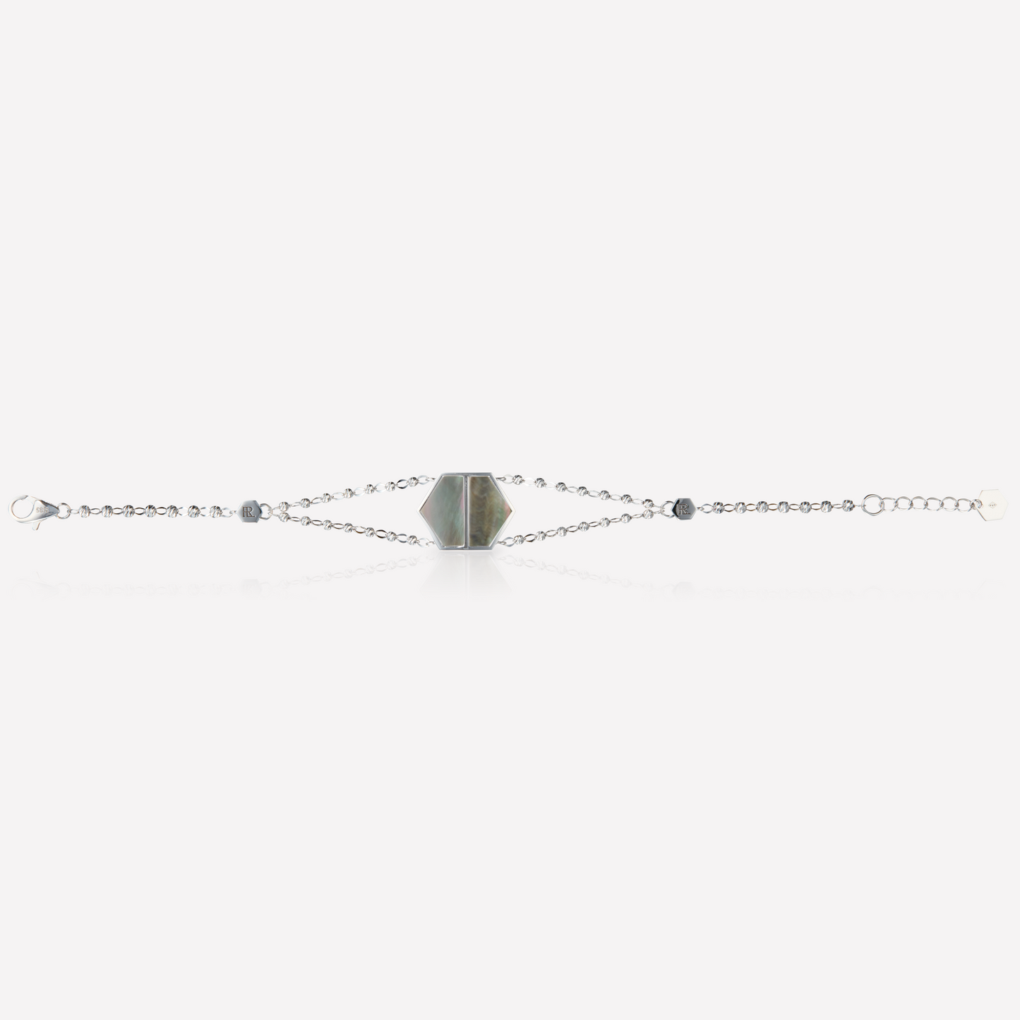 VOID Filled By You Bracelet, Large, Black Nacre
