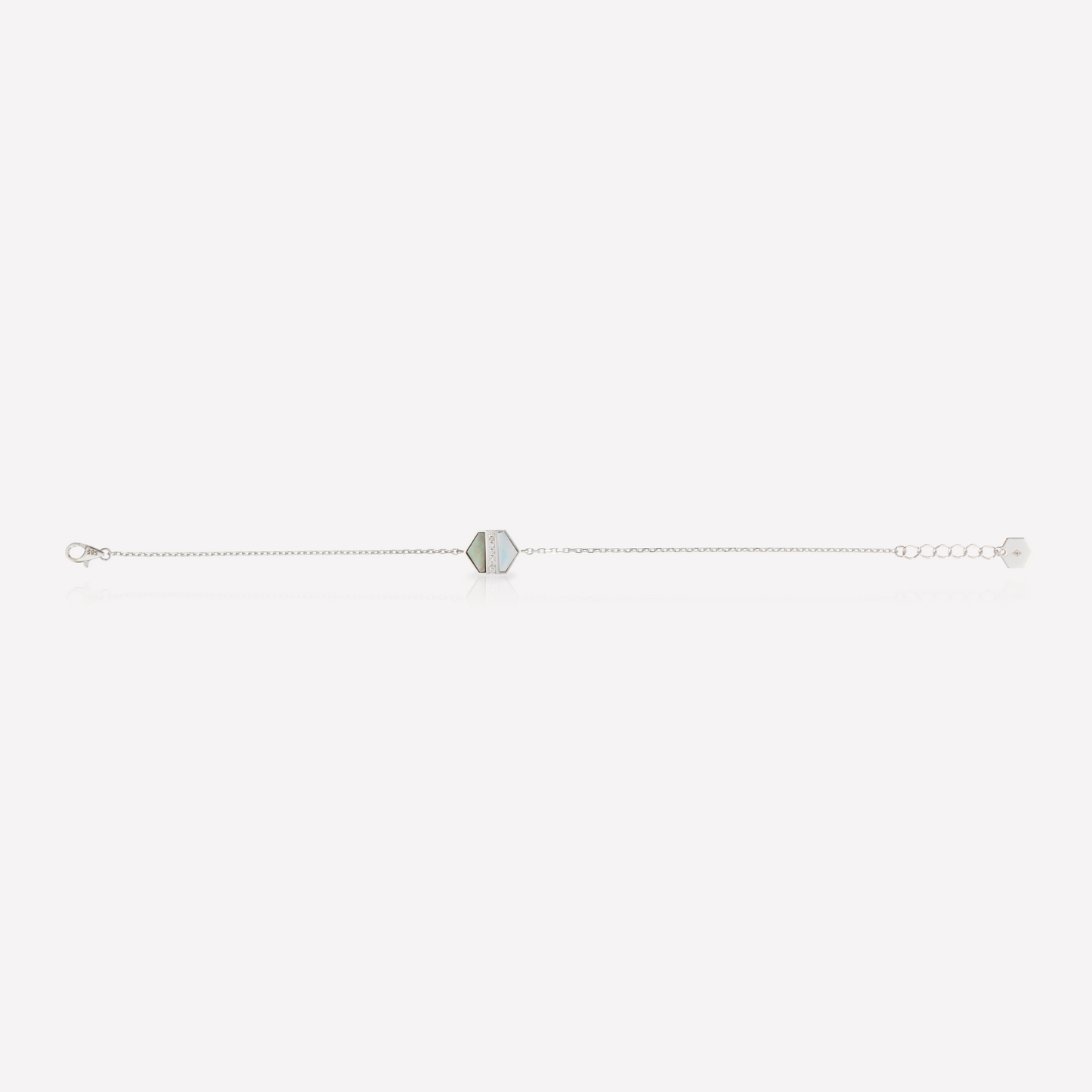 VOID Filled By You Bracelet, Small, Black Nacre, Diamond