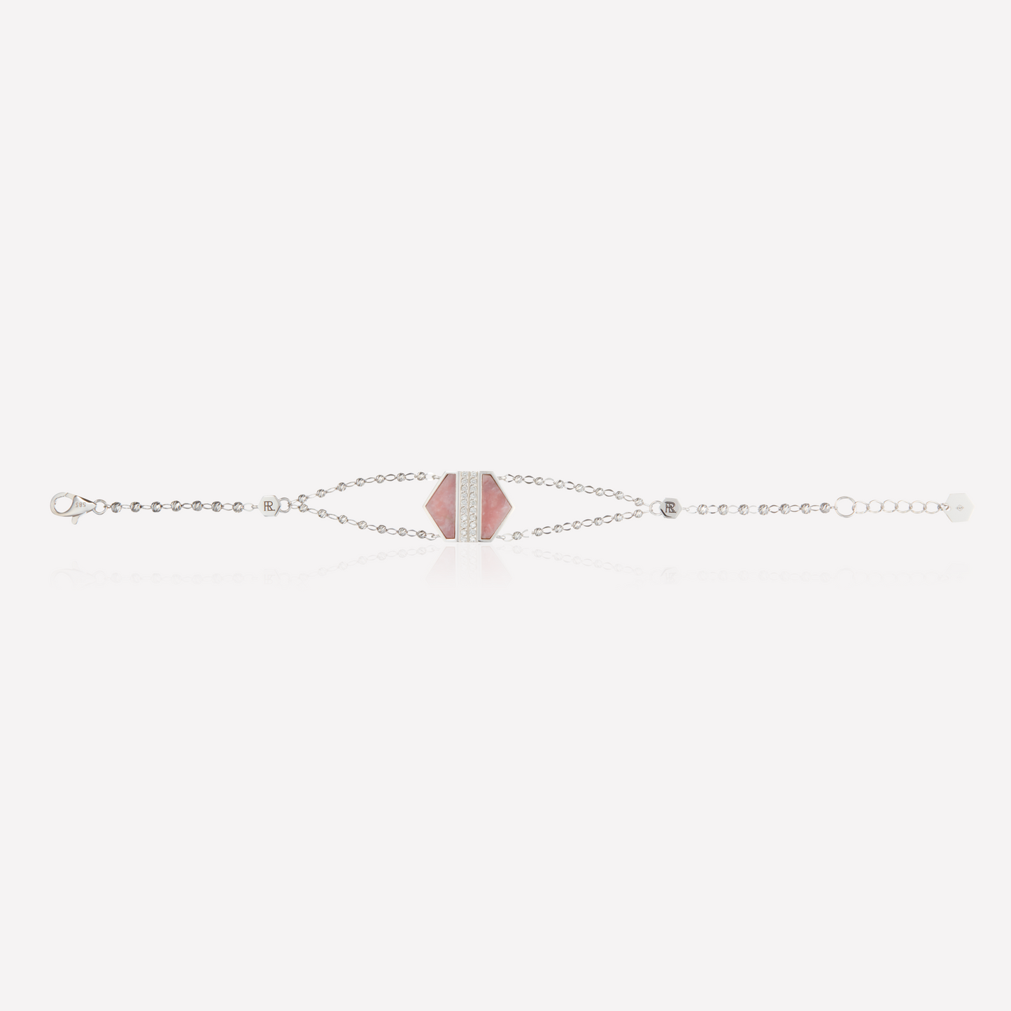 VOID Filled By You Bracelet, Large, Pink Opal, Diamond