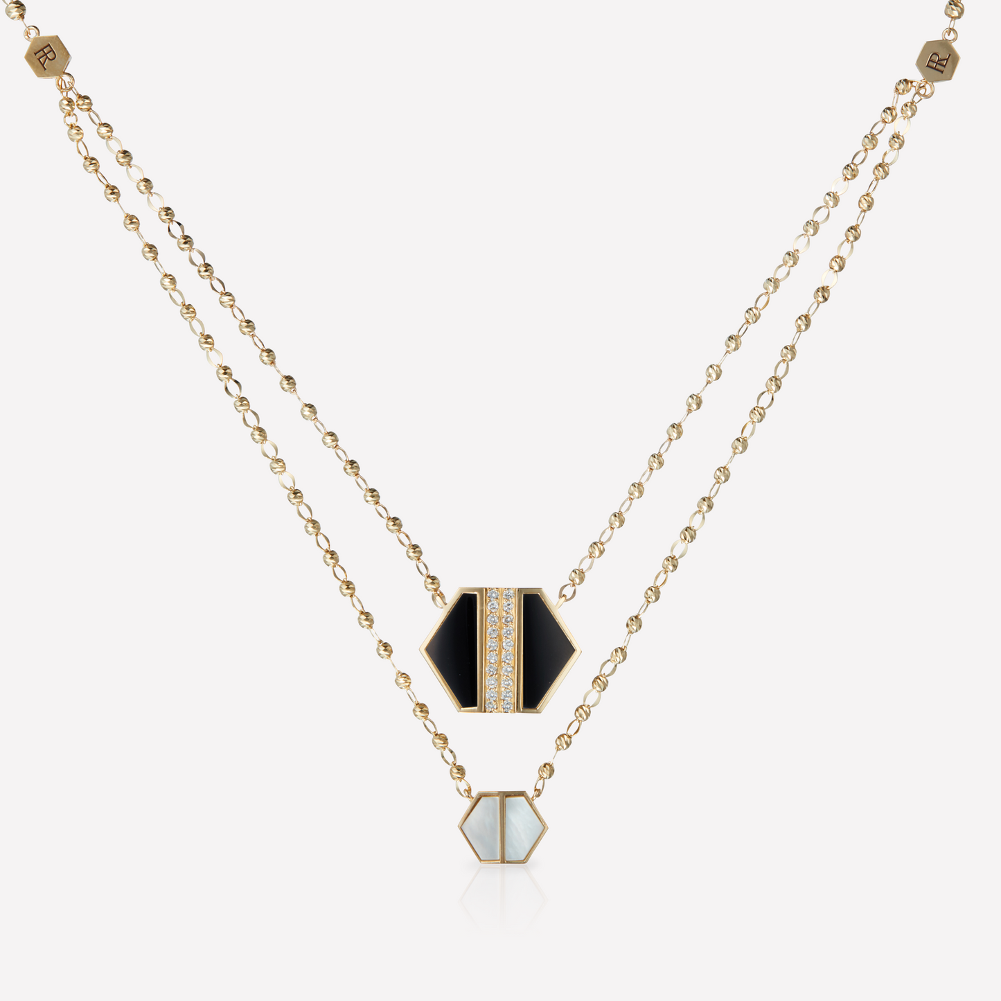 VOID Filled By You Necklace, Large, Black Spinel, Diamond L