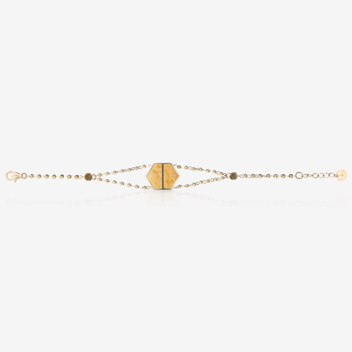 VOID Filled By You Bracelet, Large, Yellow Jasper