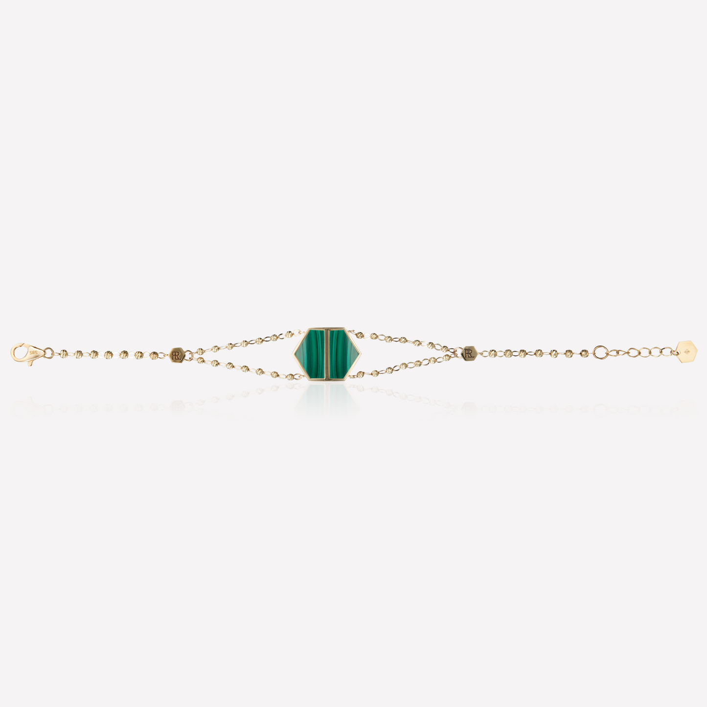VOID Filled By You Bracelet, Large, Malachite