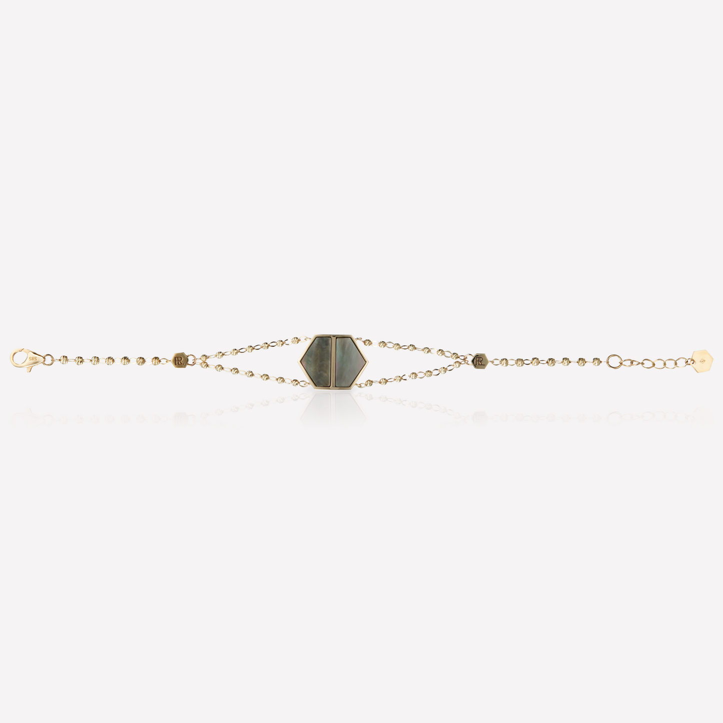 VOID Filled By You Bracelet, Large, Black Nacre