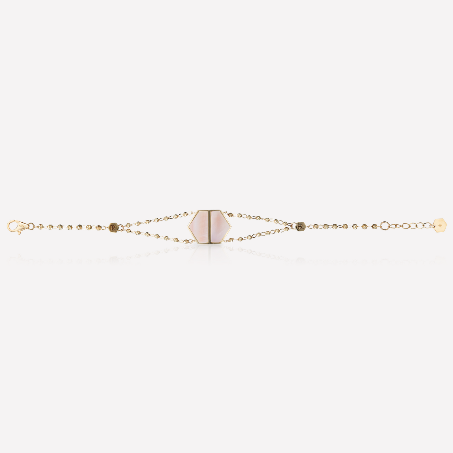 VOID Filled By You Bracelet, Large, Pink Nacre