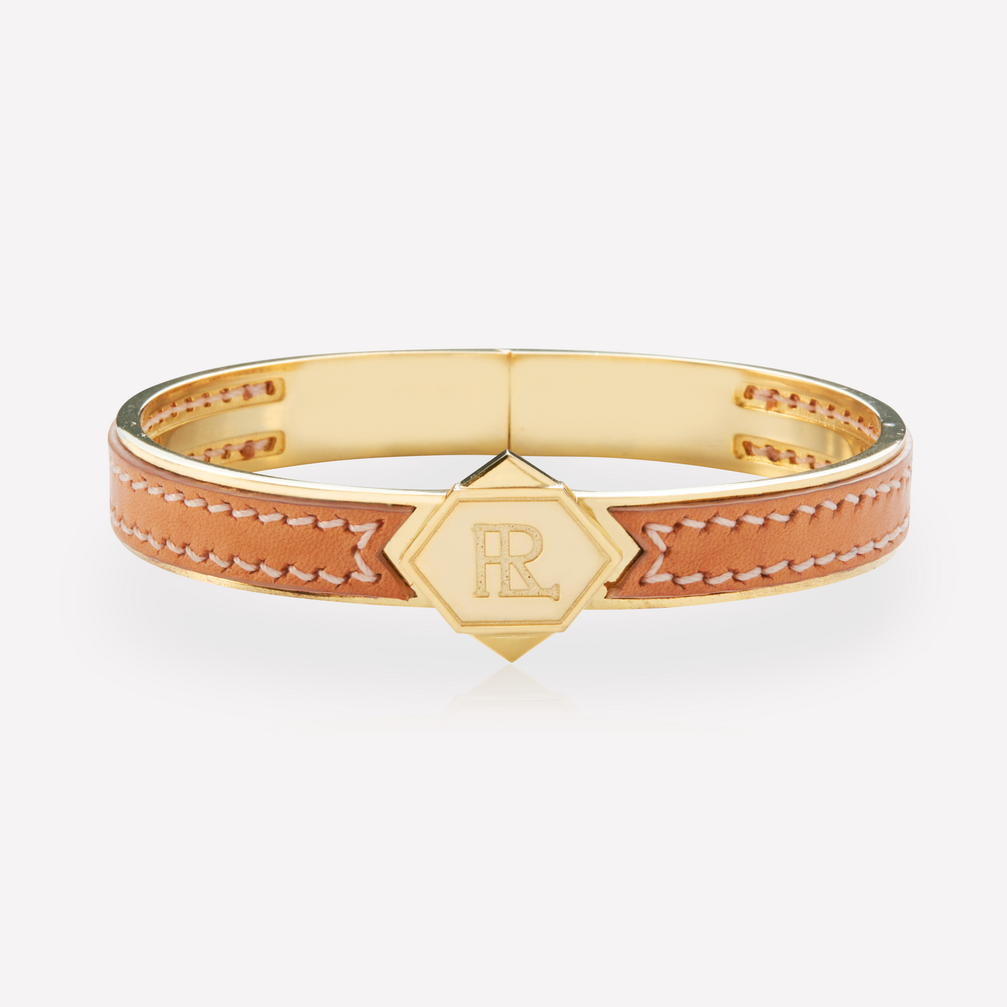 Twined Leather Bracelet, Large, Natural Brown