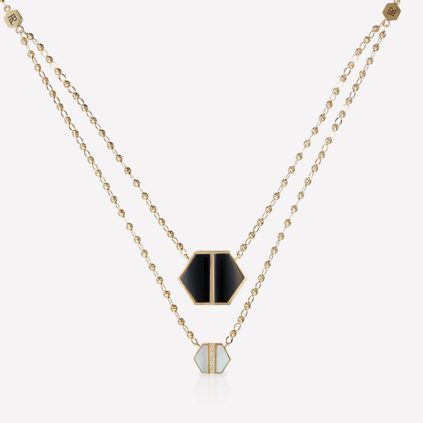 VOID Filled By You Necklace, Large, Black Spinel, Diamond S