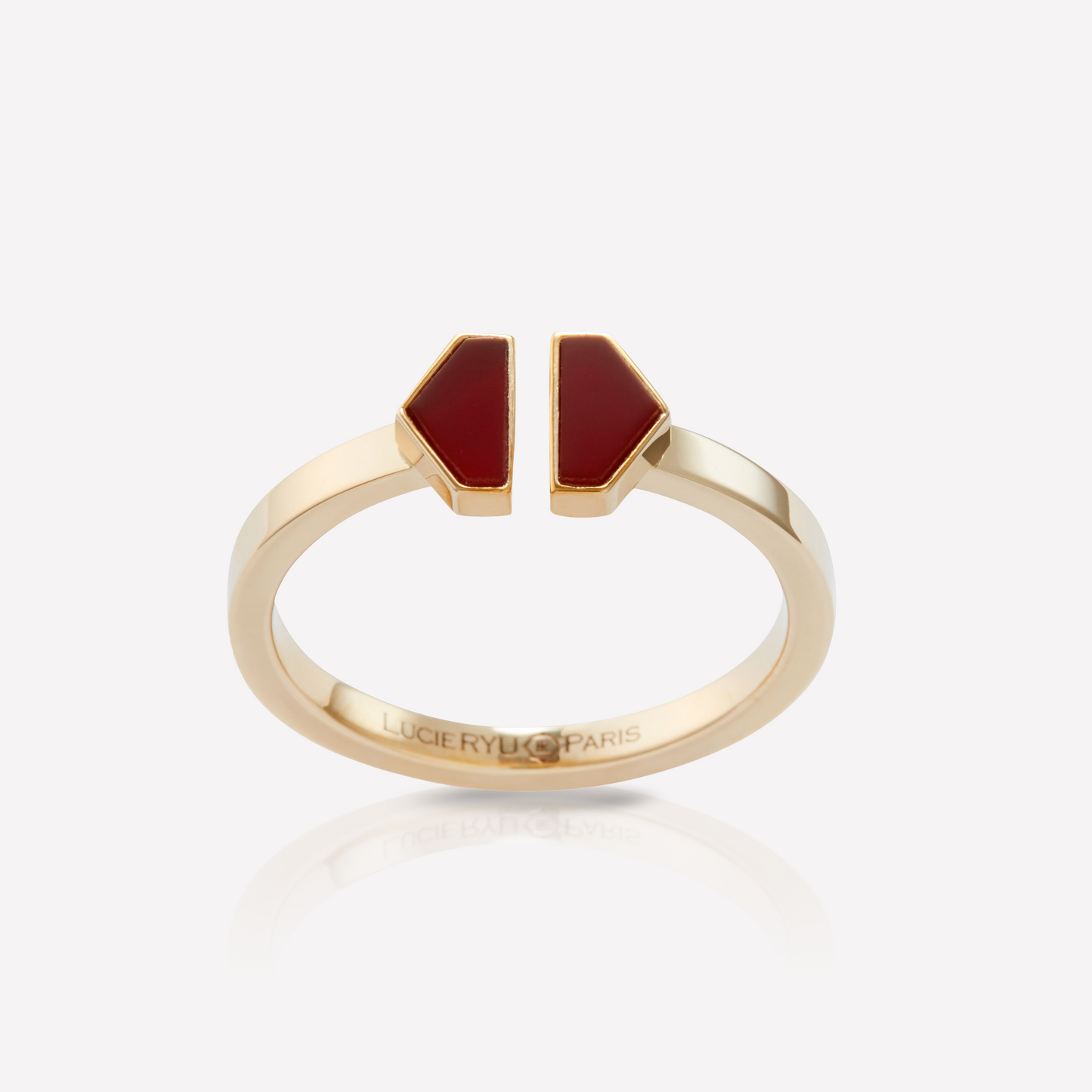 VOID Filled By You Ring, Small, Carnelian