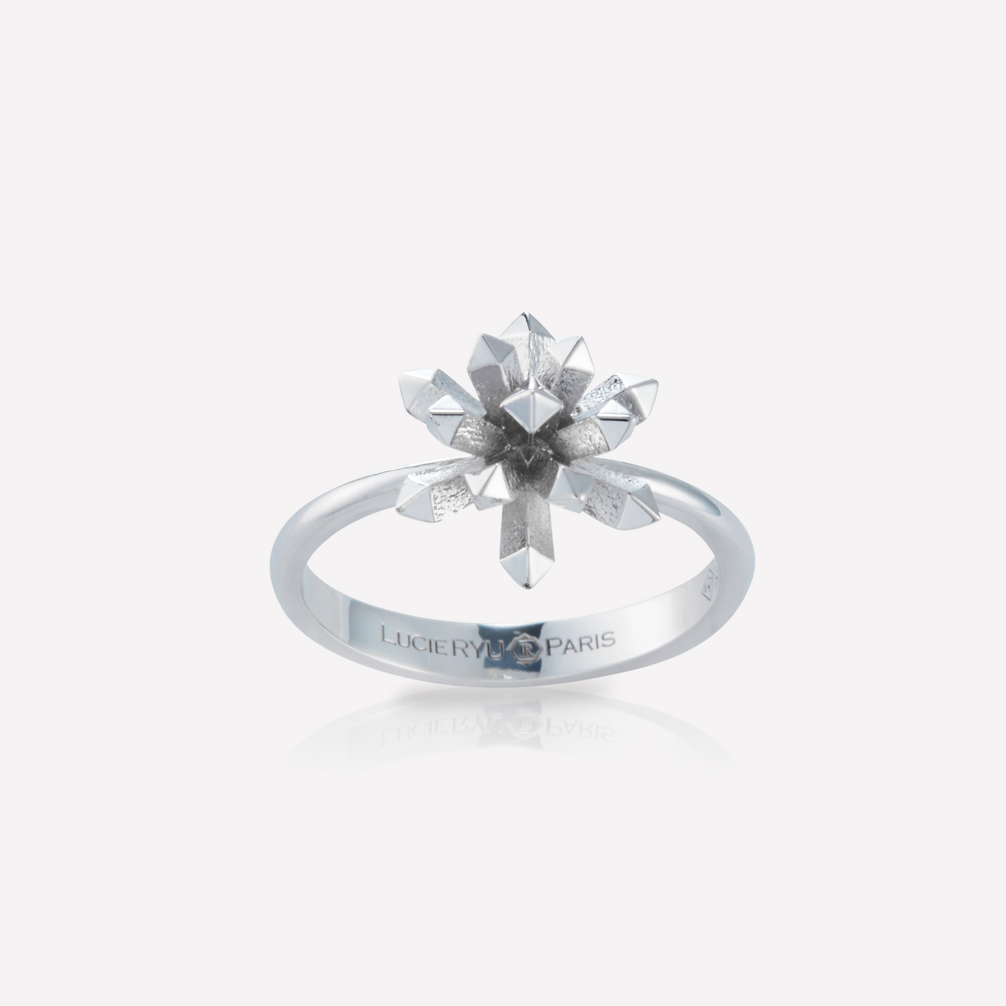 Le Quartz Ring, Large, Gold, Symmetric