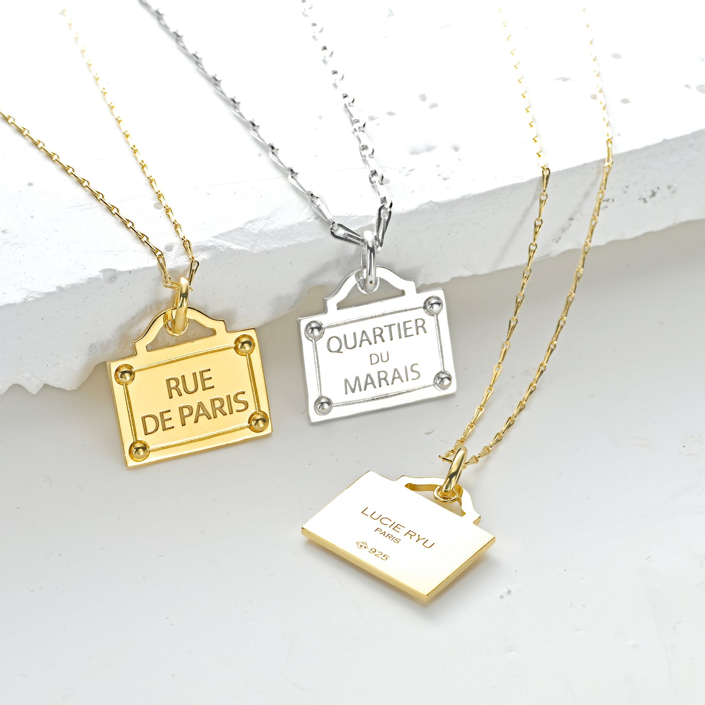 RUE DE PARIS, Gold Plated, Bold Chain