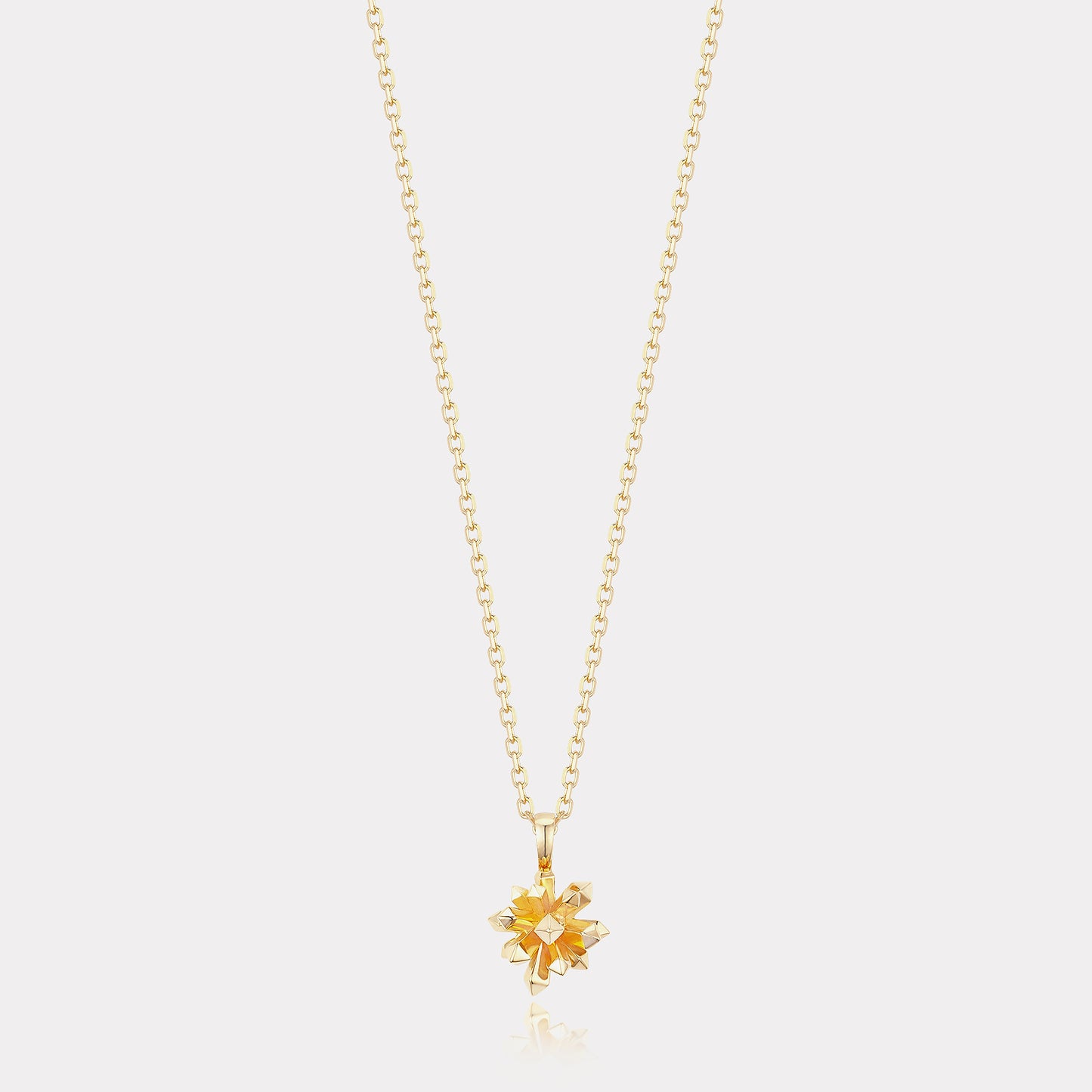 Le Quartz Necklace, Large, Gold