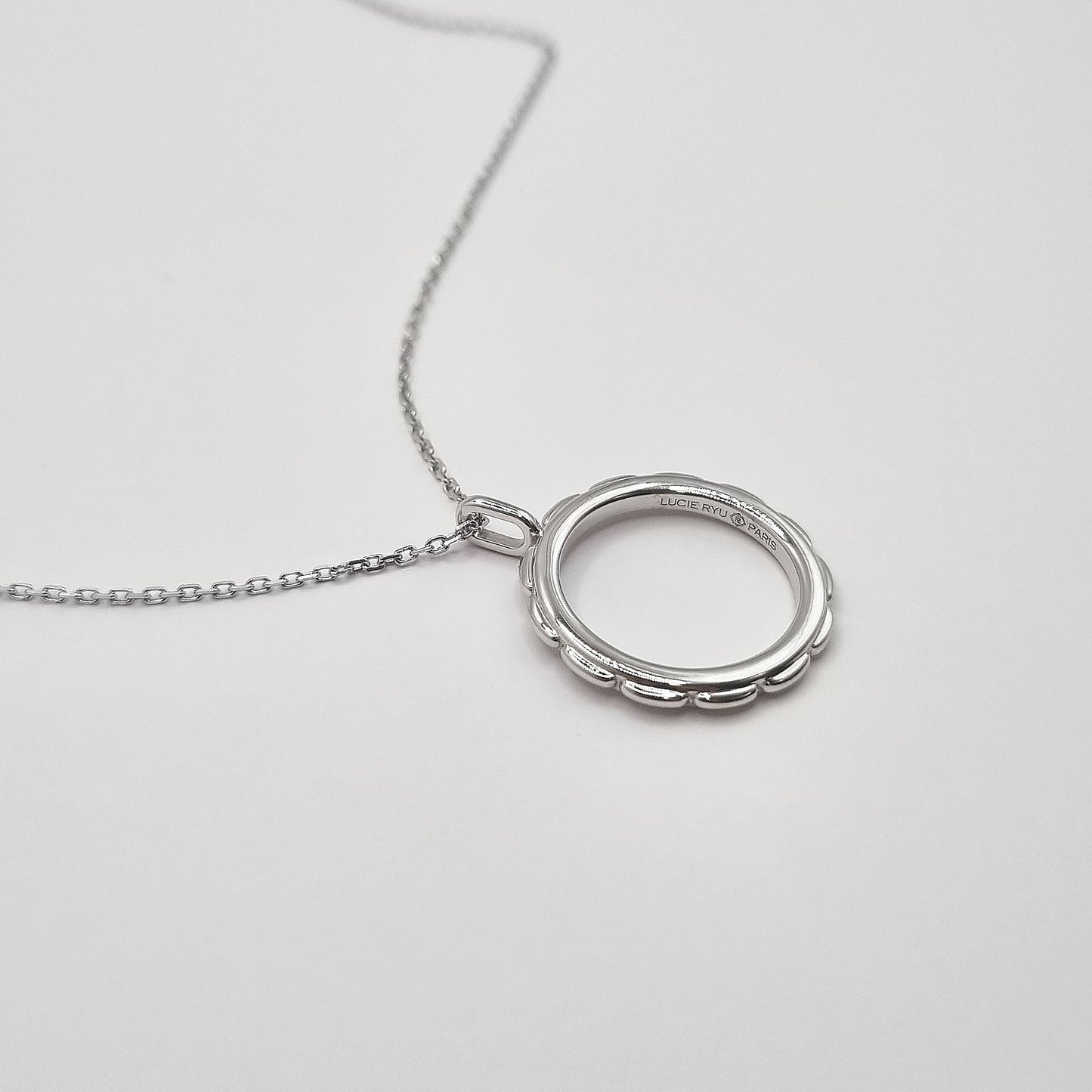 Twined Stitch Necklace, Side