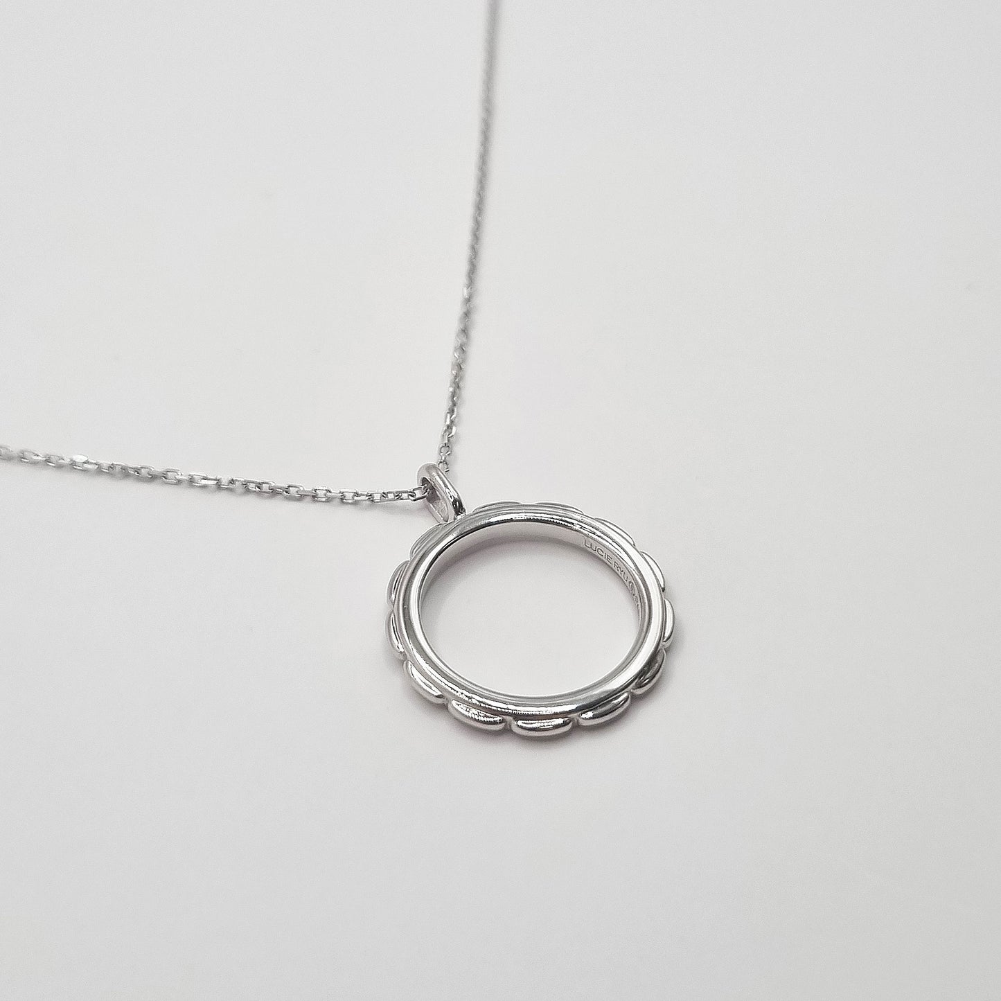 Twined Stitch Necklace, Side