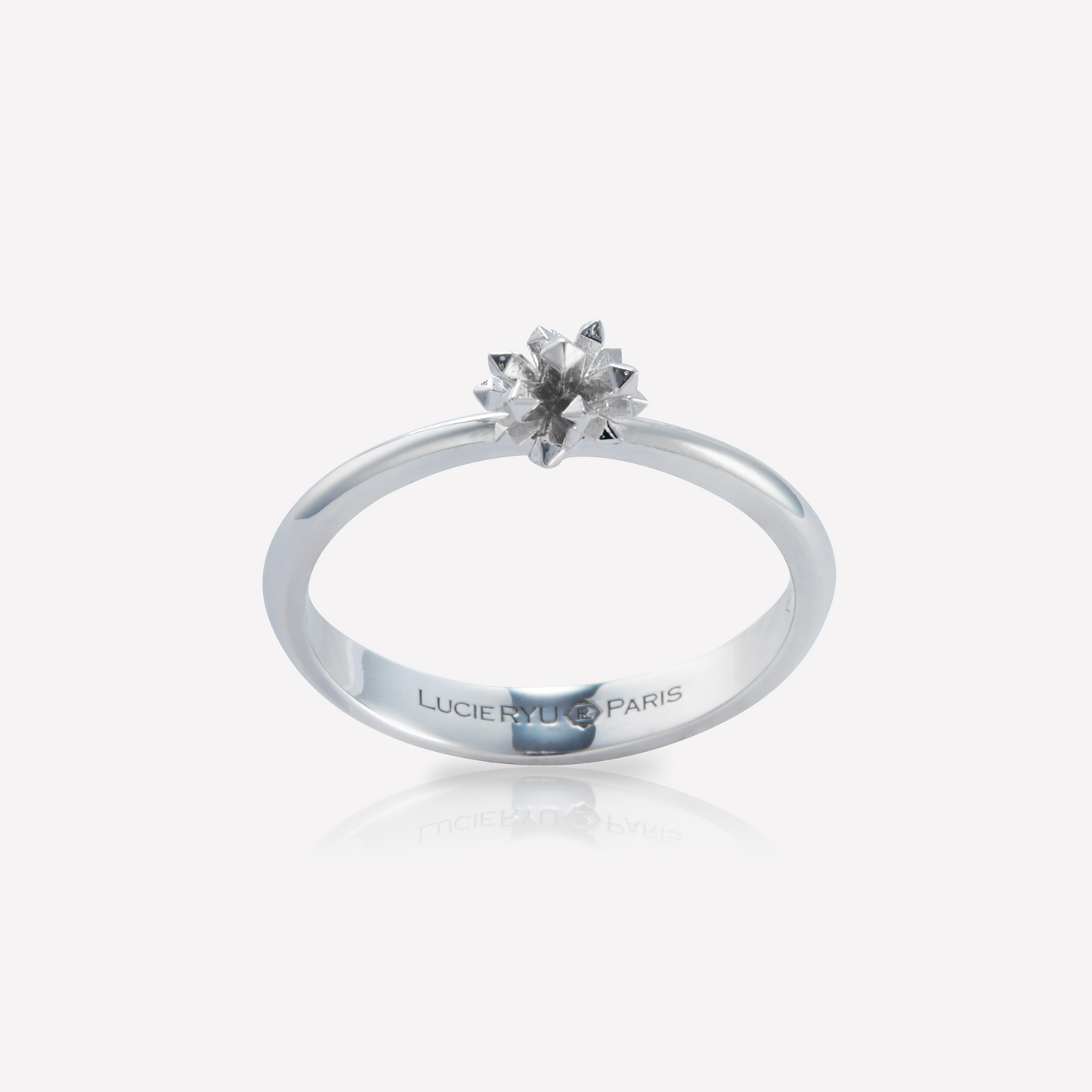 Le Quartz Ring, Small, Gold, Asymmetric