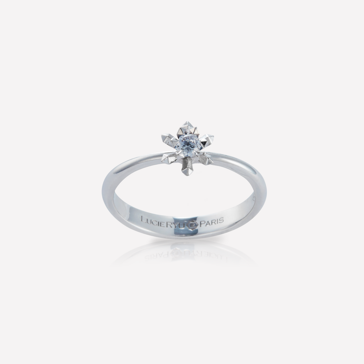 Le Quartz Ring, Small, Gold, Diamond