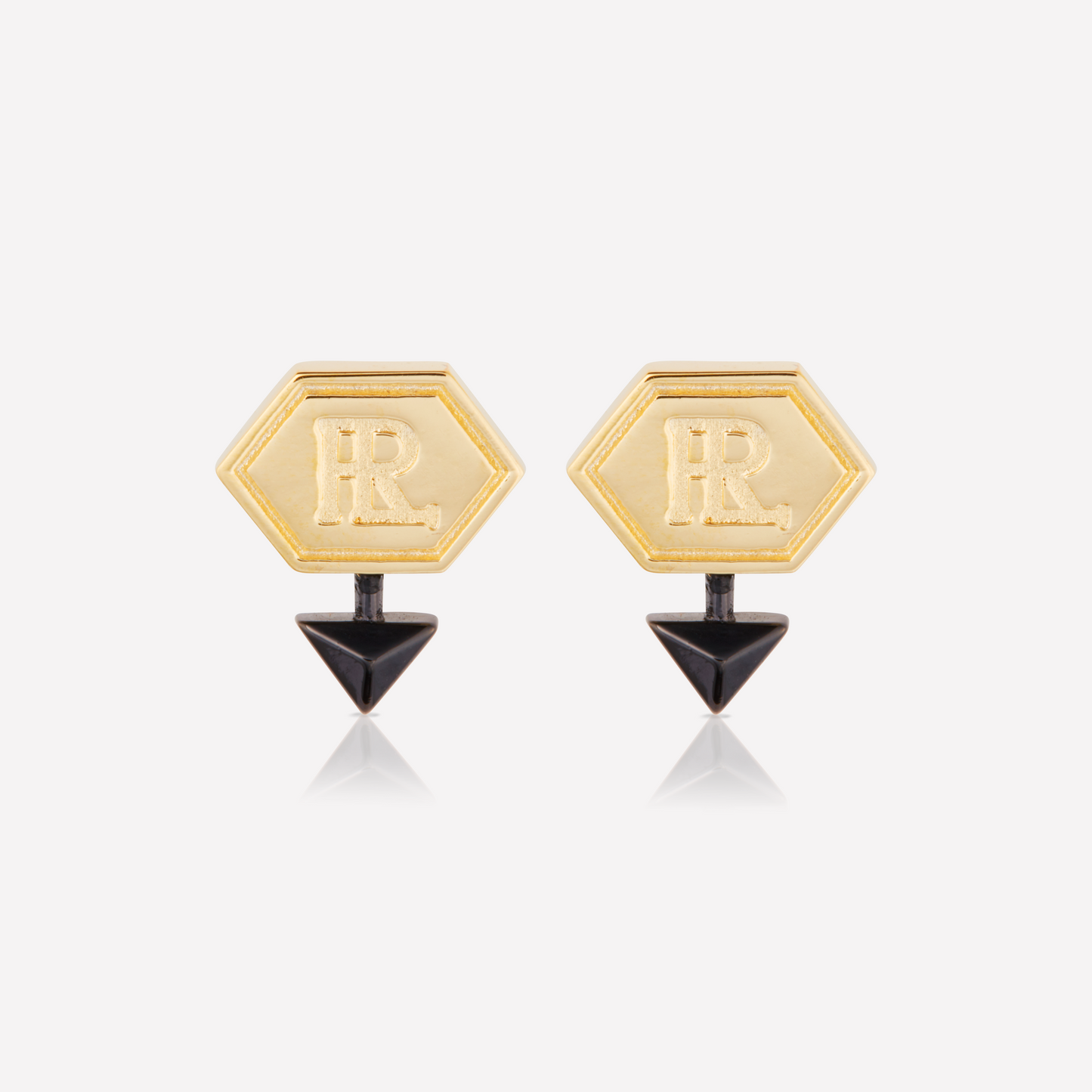 HEX Series Earrings, 2 tones, Black
