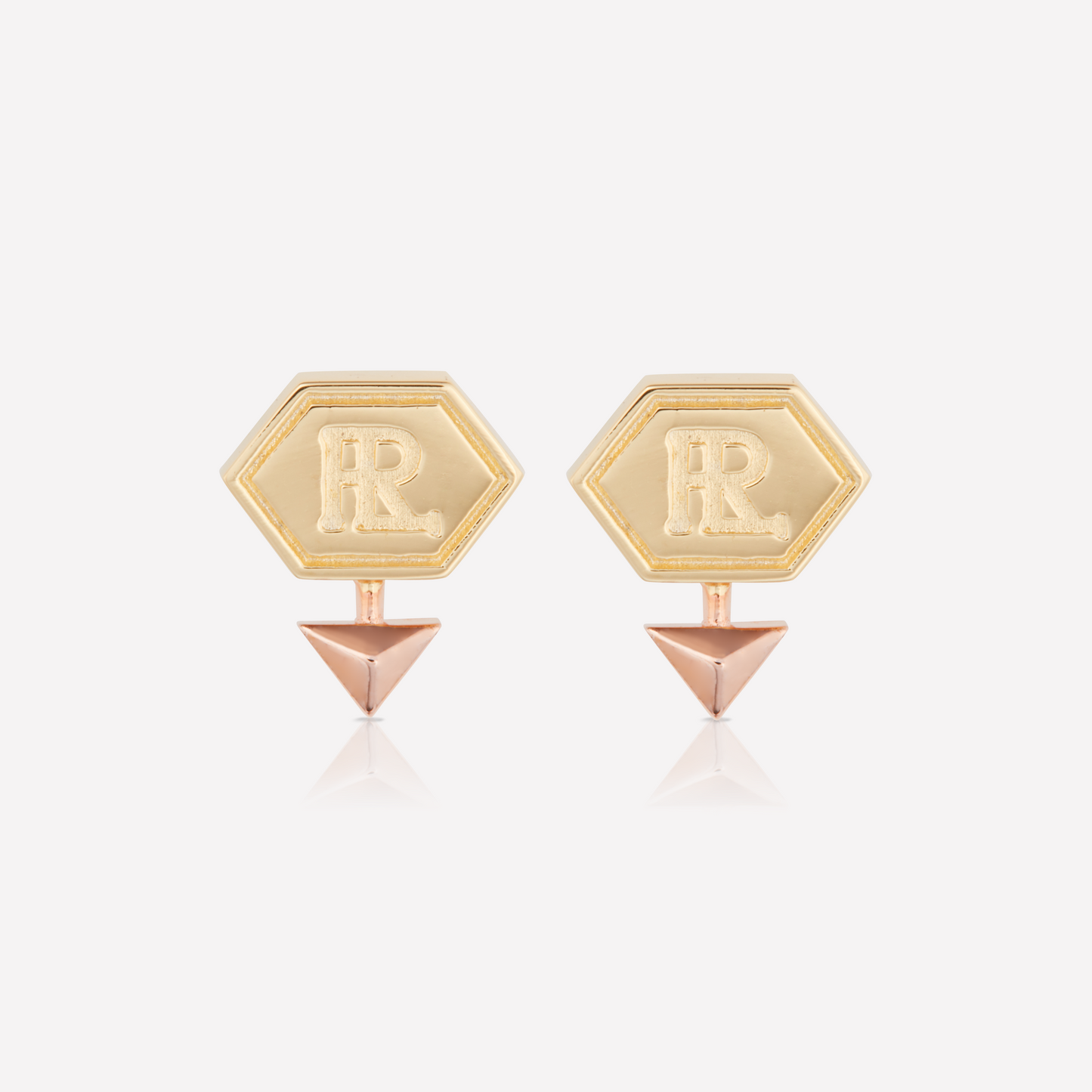 HEX Series Earrings, 2 tones, Pink