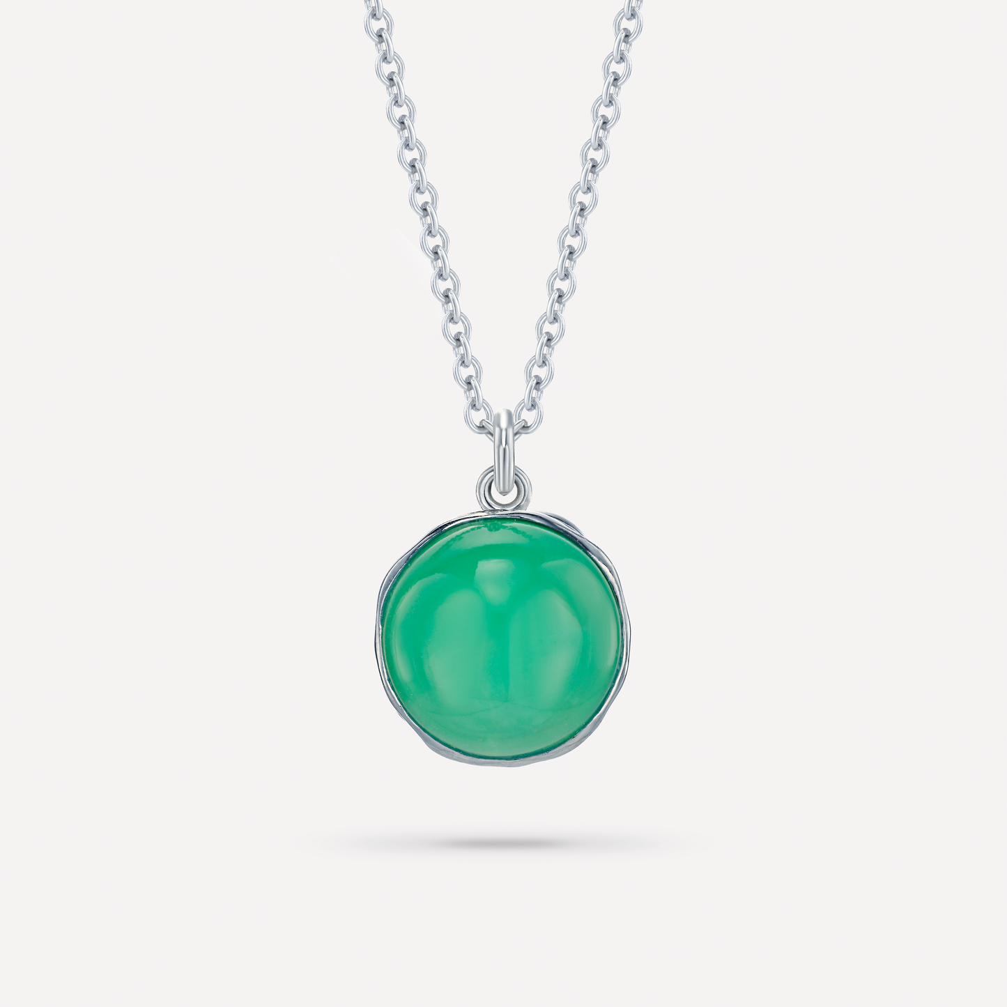 Macaron Coque Necklace, jade, jasper