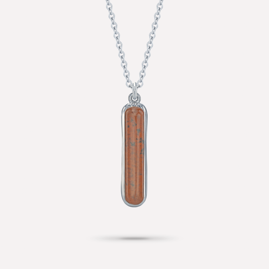 Eclair Necklace, Obsidian