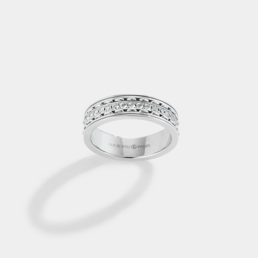 TWINED Ring, Diamond