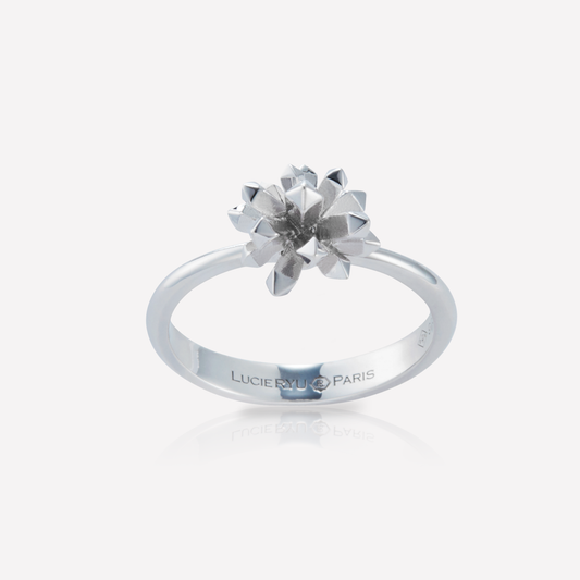 Le Quartz Ring, Large, Gold, Asymmetric