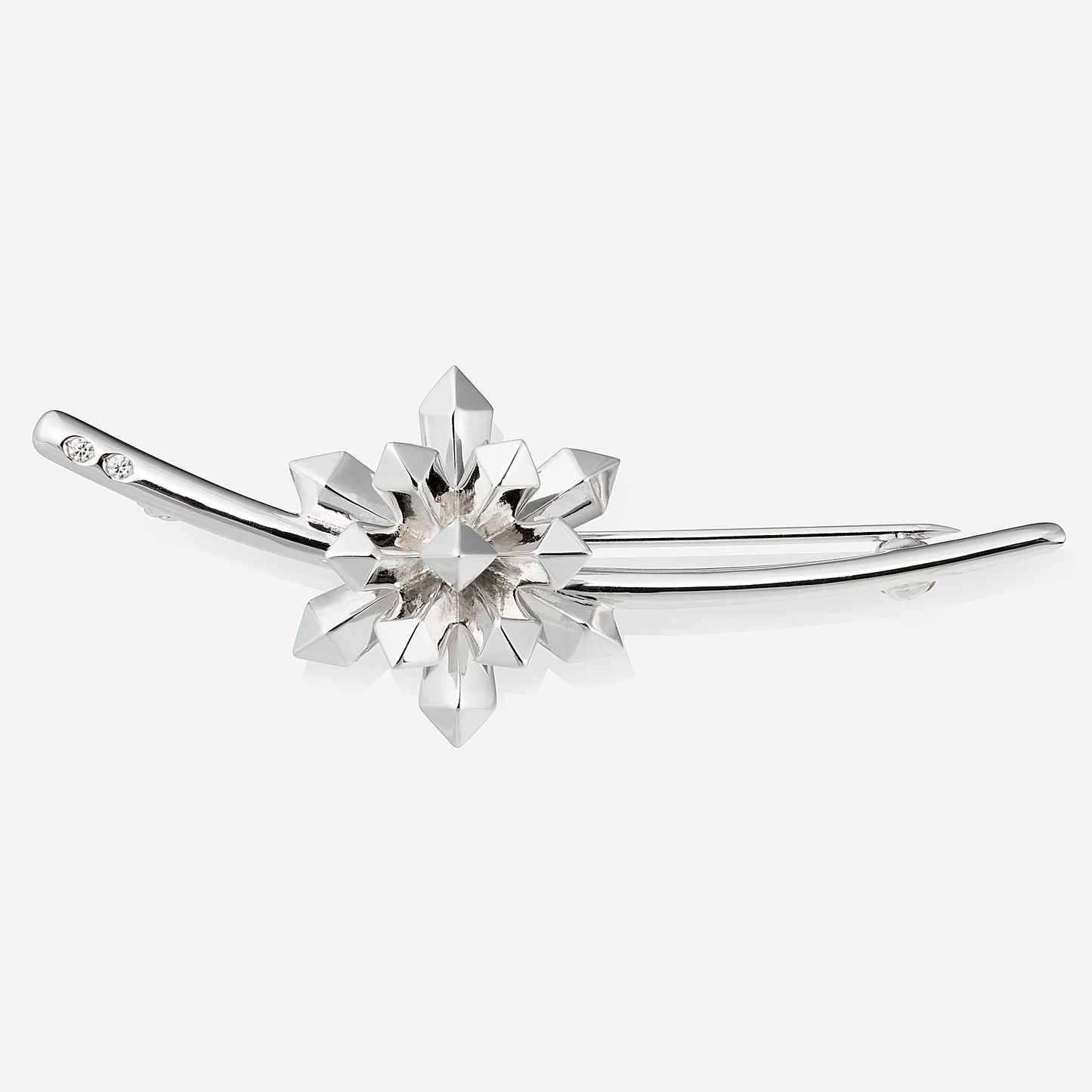 Le Quartz Branche Brooch, Zirconia