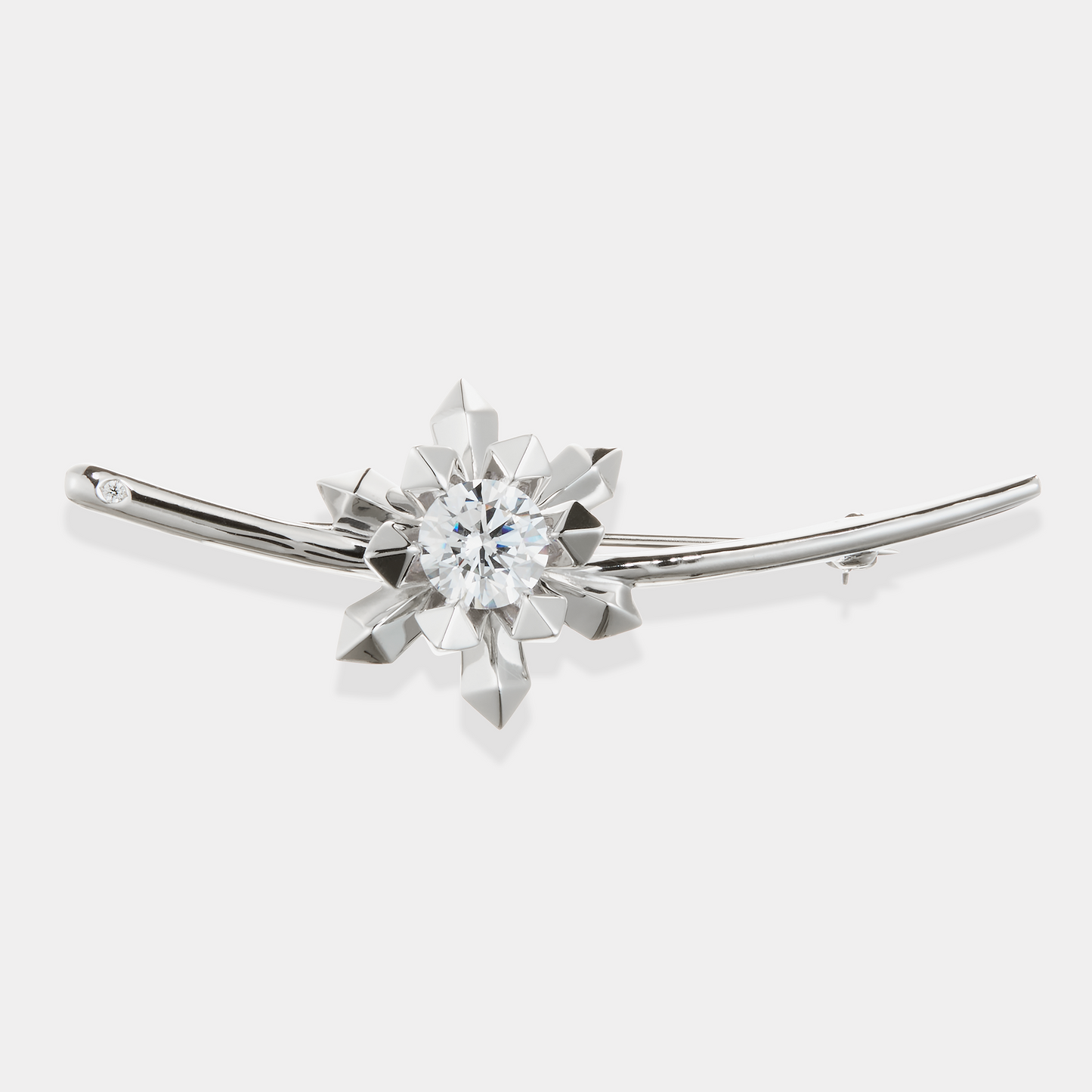 Le Quartz Branche Brooch, Zirconia